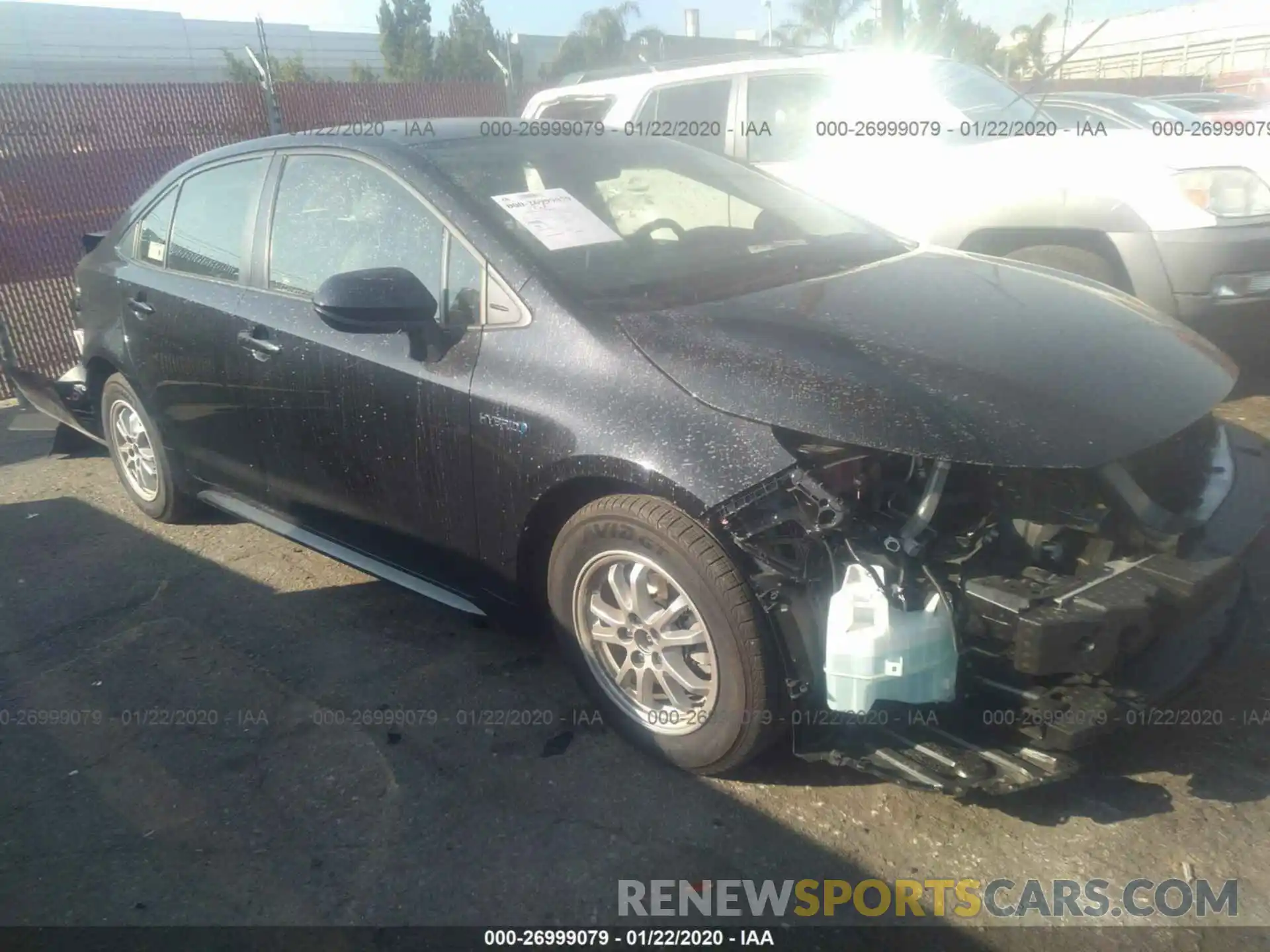 1 Photograph of a damaged car JTDEBRBE8LJ001246 TOYOTA COROLLA 2020