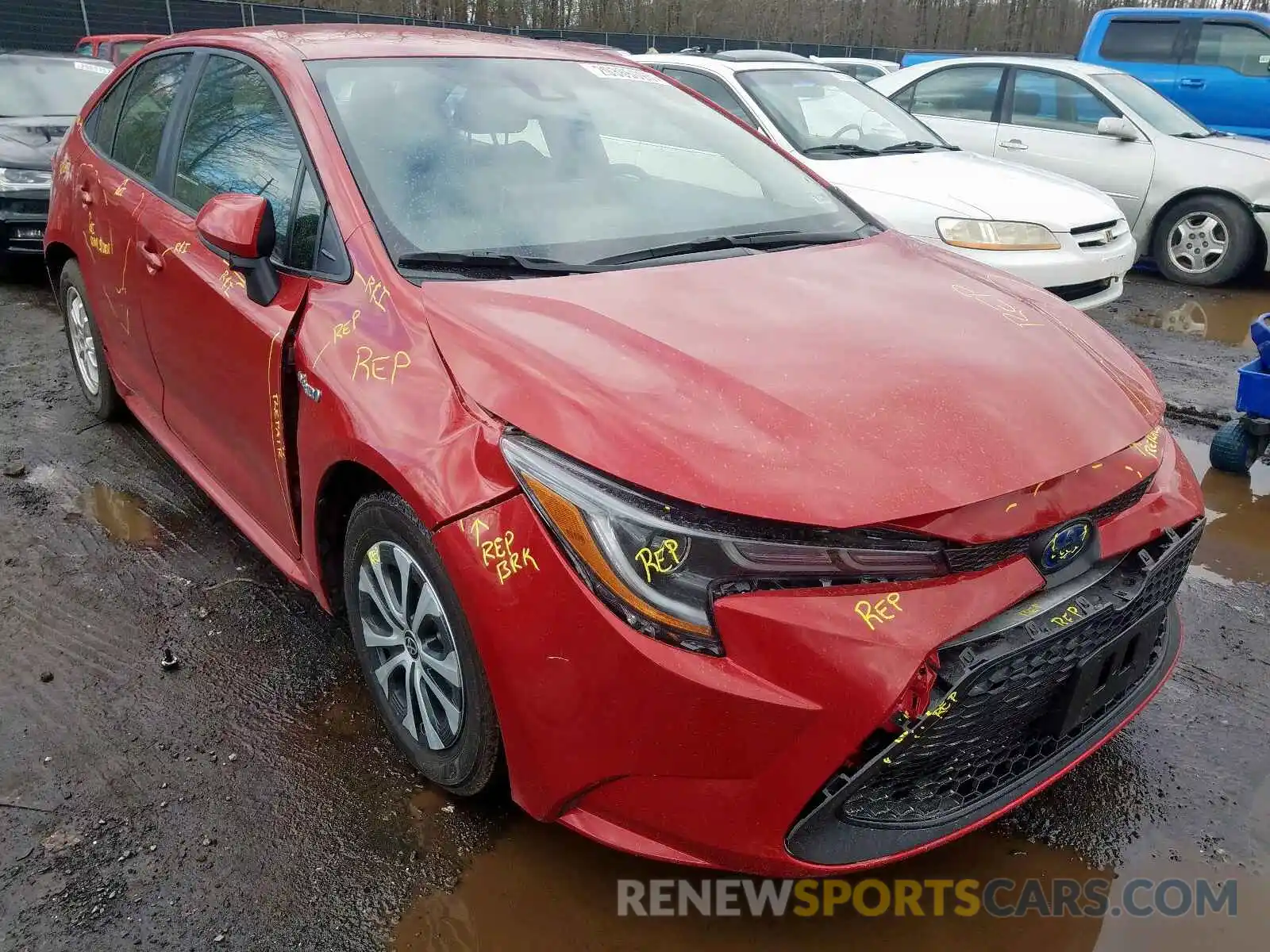 9 Photograph of a damaged car JTDEBRBE8LJ001425 TOYOTA COROLLA 2020