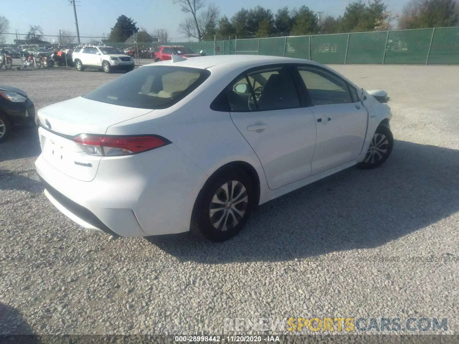 4 Photograph of a damaged car JTDEBRBE8LJ001652 TOYOTA COROLLA 2020