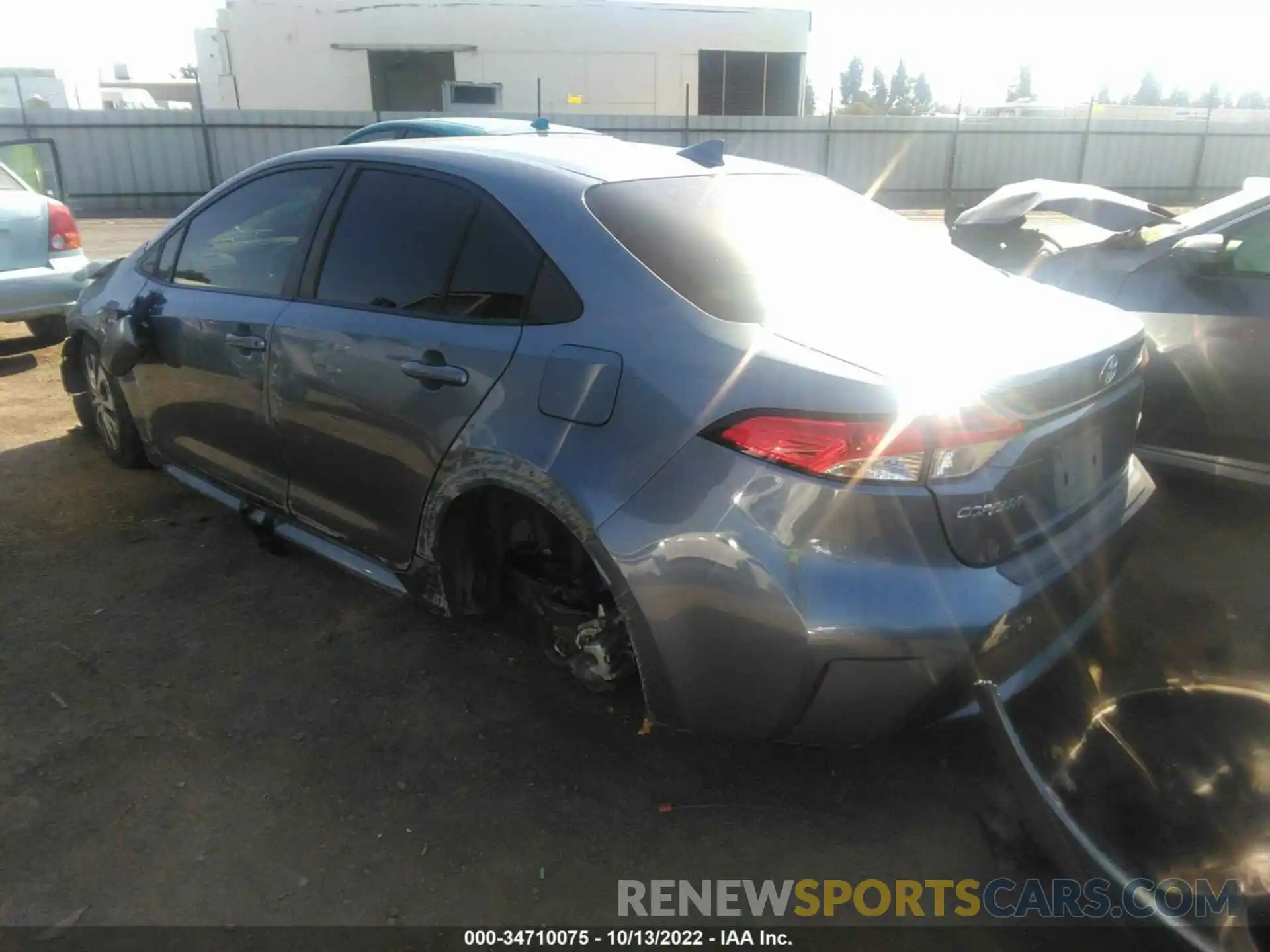 3 Photograph of a damaged car JTDEBRBE8LJ001778 TOYOTA COROLLA 2020