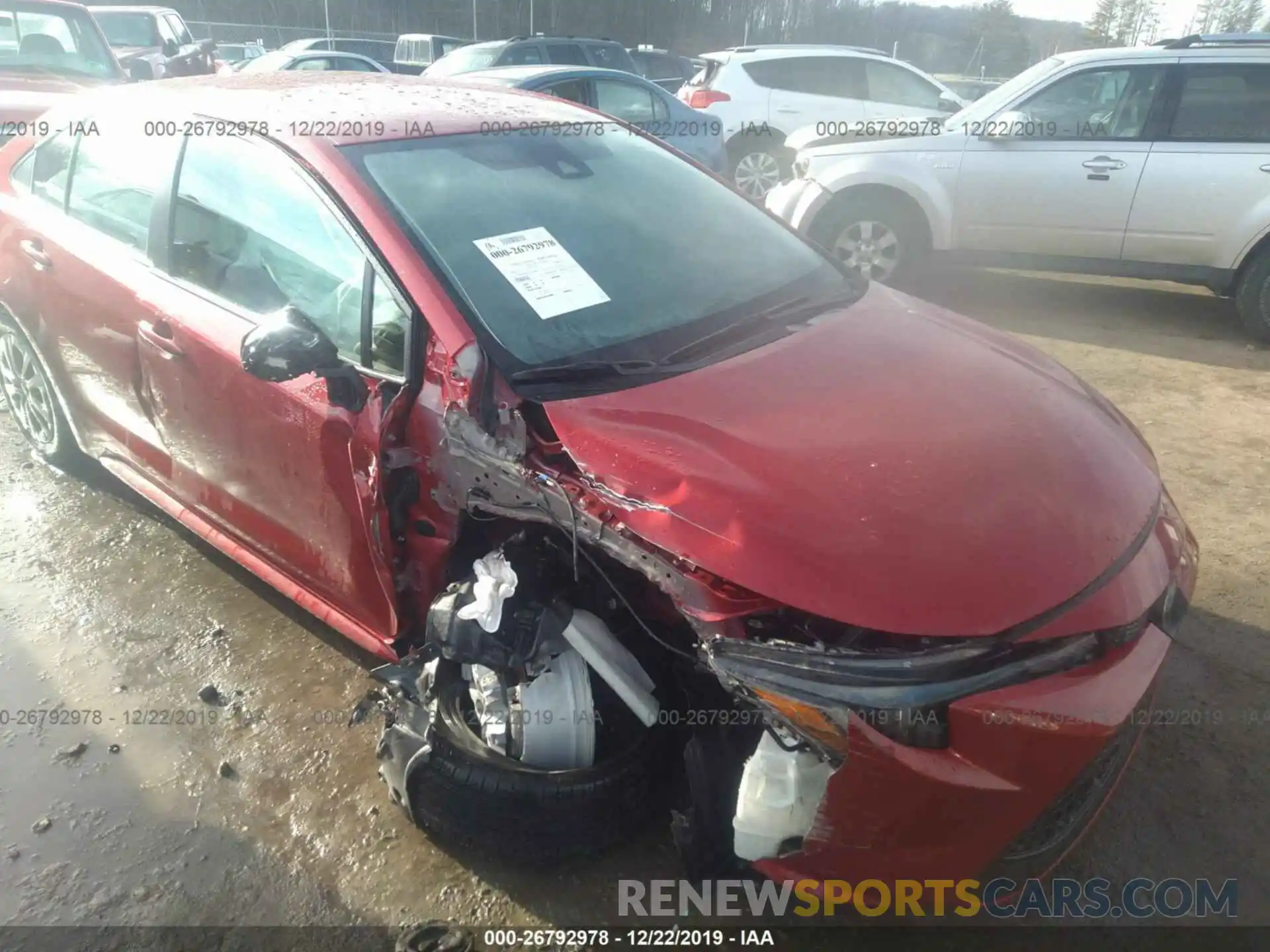 1 Photograph of a damaged car JTDEBRBE8LJ002168 TOYOTA COROLLA 2020