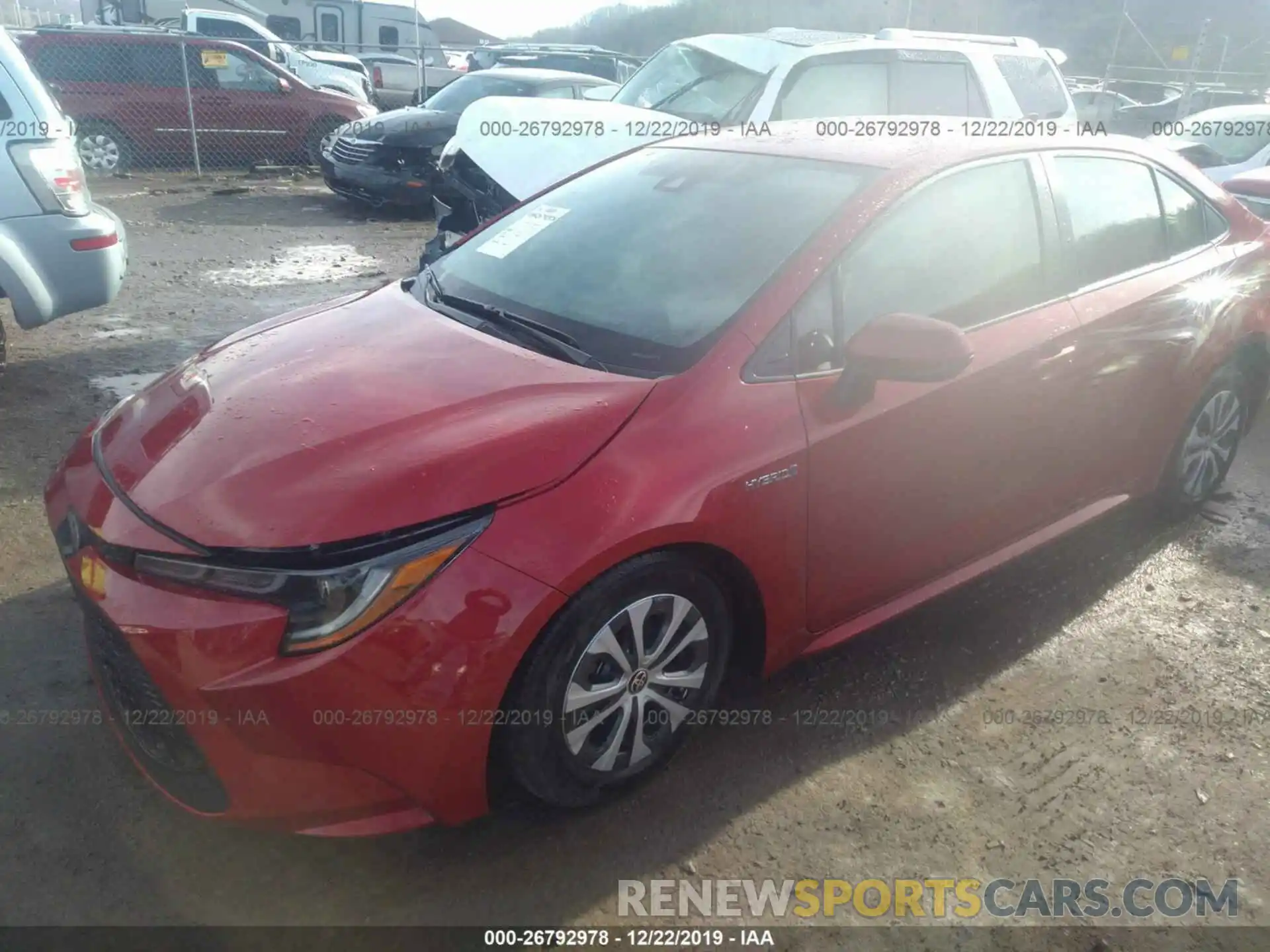 2 Photograph of a damaged car JTDEBRBE8LJ002168 TOYOTA COROLLA 2020