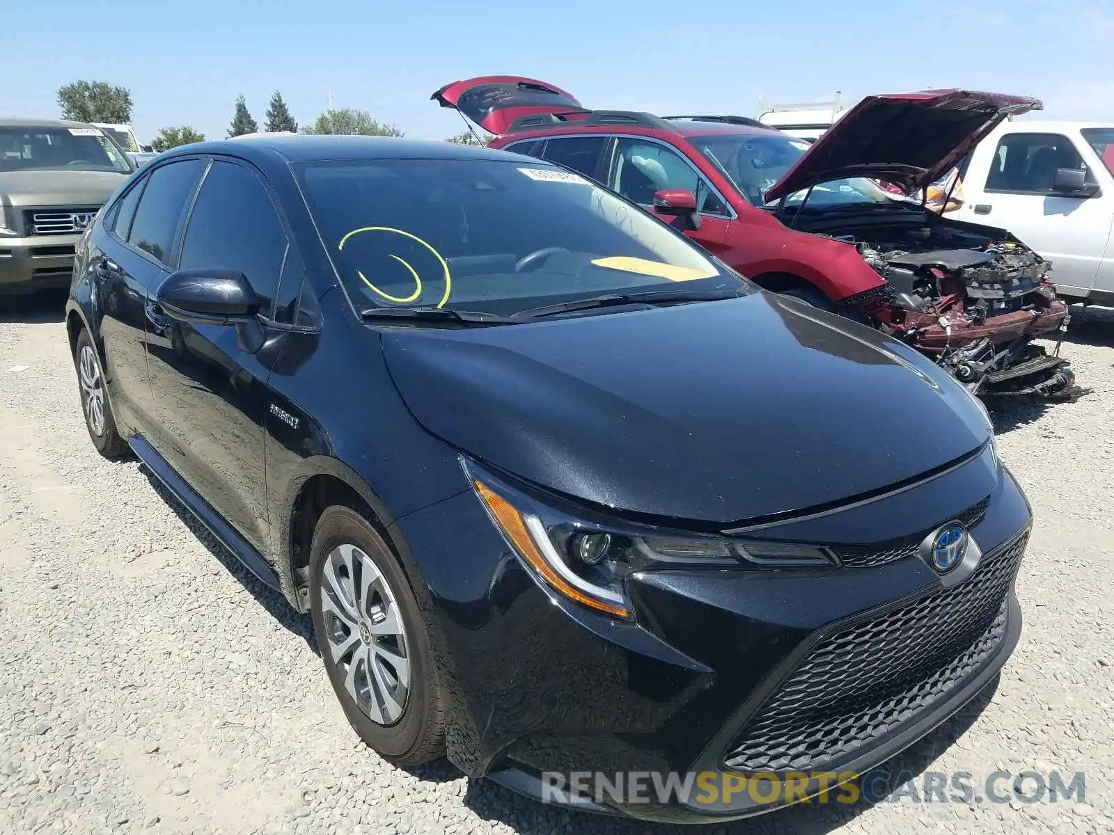 1 Photograph of a damaged car JTDEBRBE8LJ002820 TOYOTA COROLLA 2020