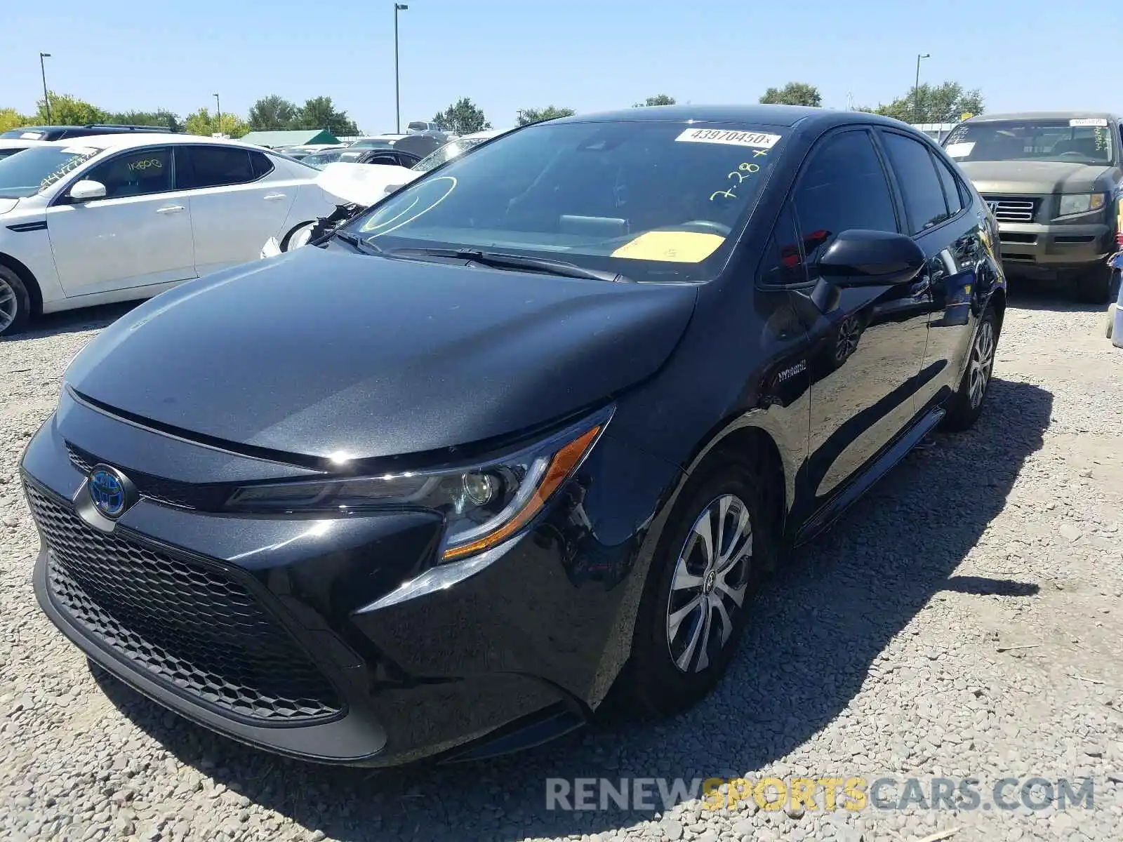 2 Photograph of a damaged car JTDEBRBE8LJ002820 TOYOTA COROLLA 2020