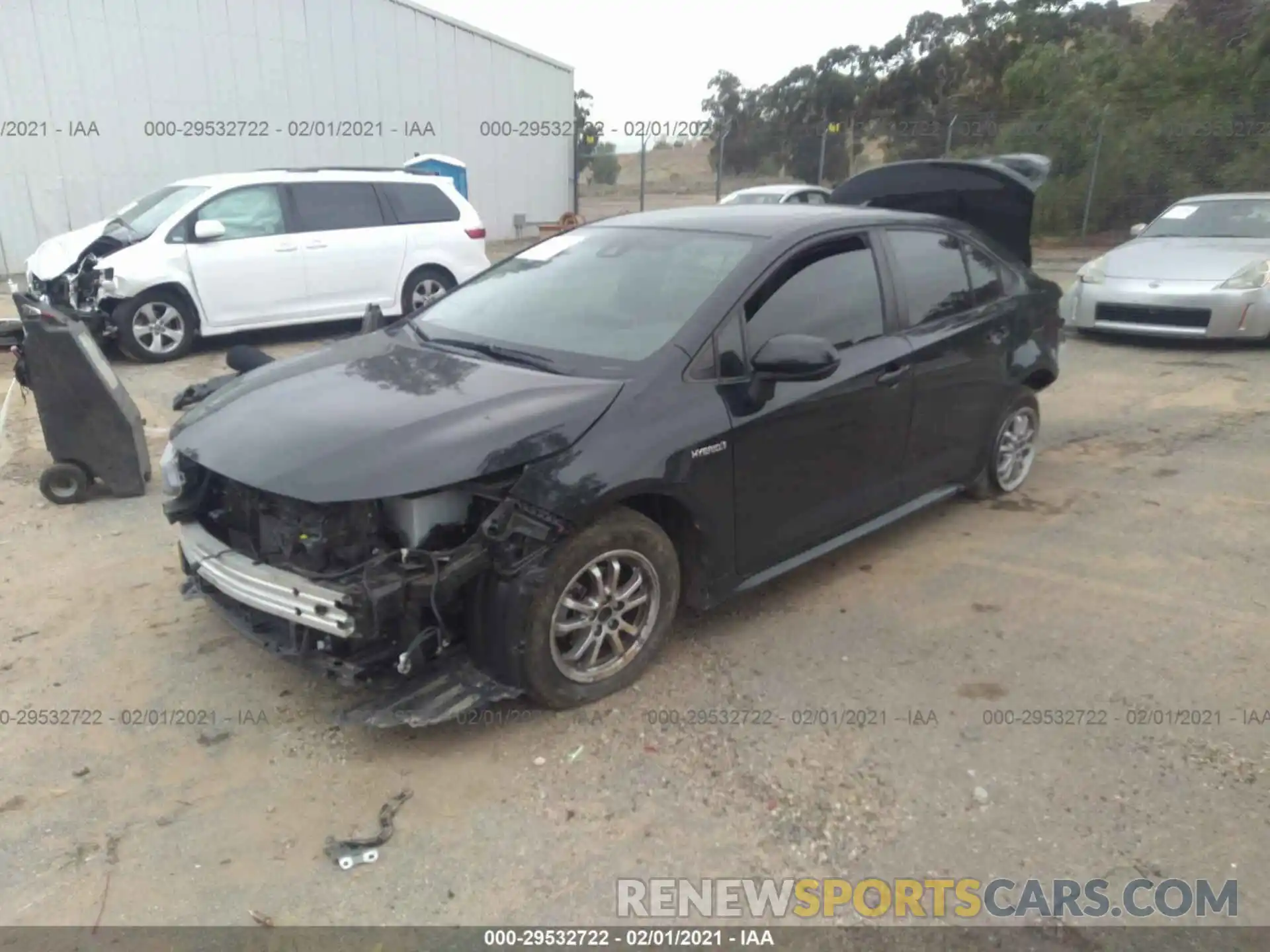 2 Photograph of a damaged car JTDEBRBE8LJ002834 TOYOTA COROLLA 2020