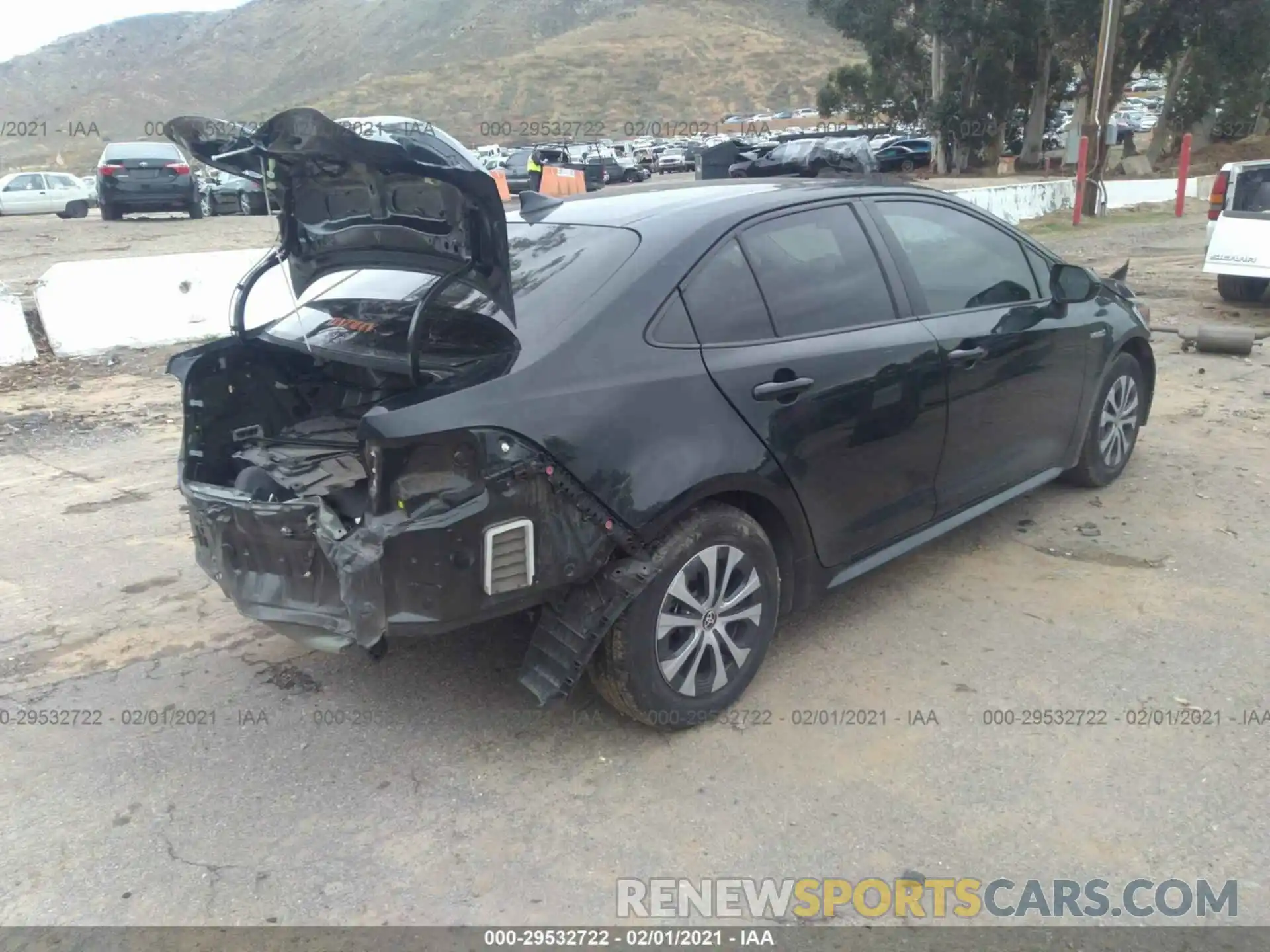 4 Photograph of a damaged car JTDEBRBE8LJ002834 TOYOTA COROLLA 2020