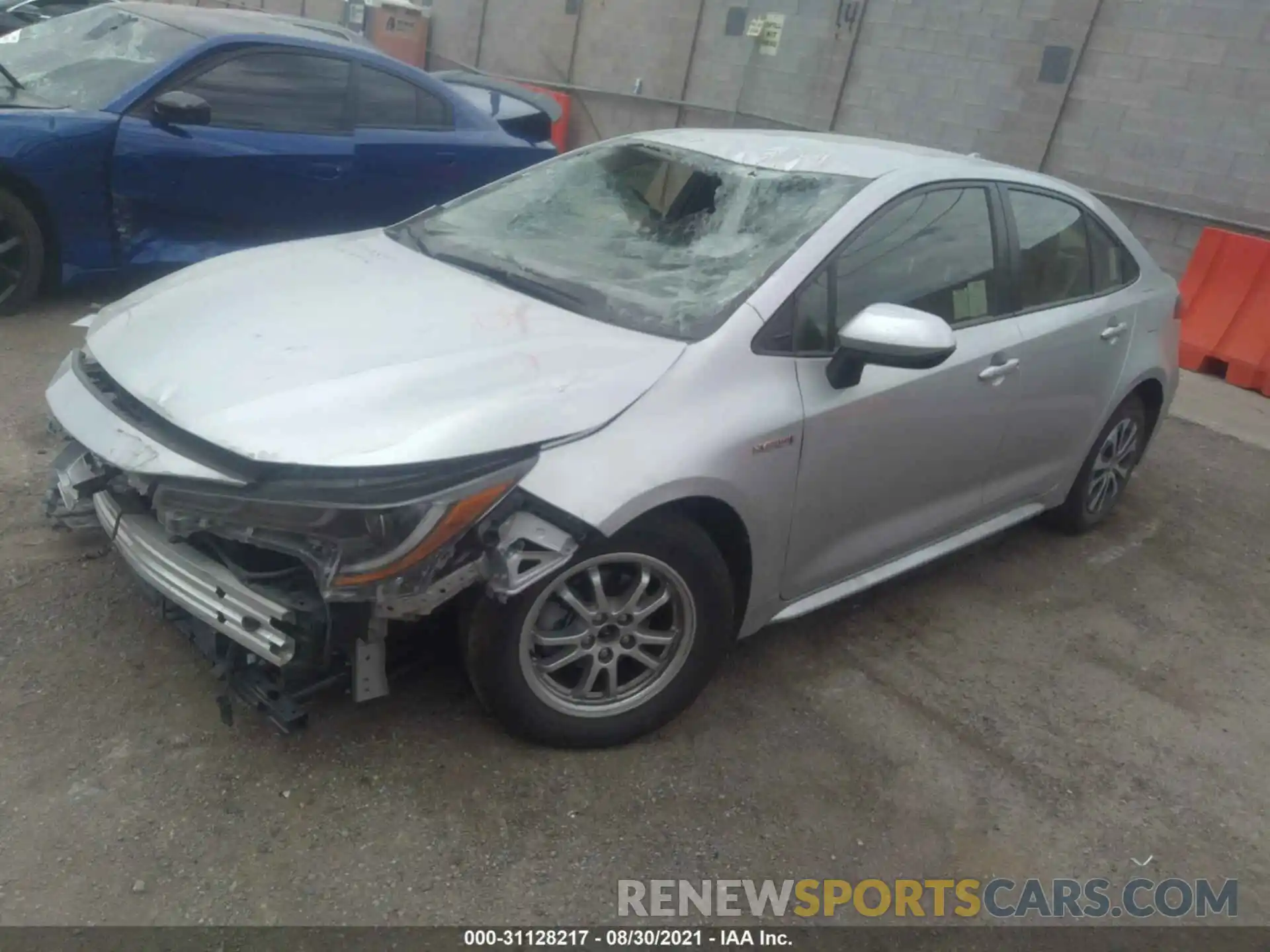 2 Photograph of a damaged car JTDEBRBE8LJ002980 TOYOTA COROLLA 2020