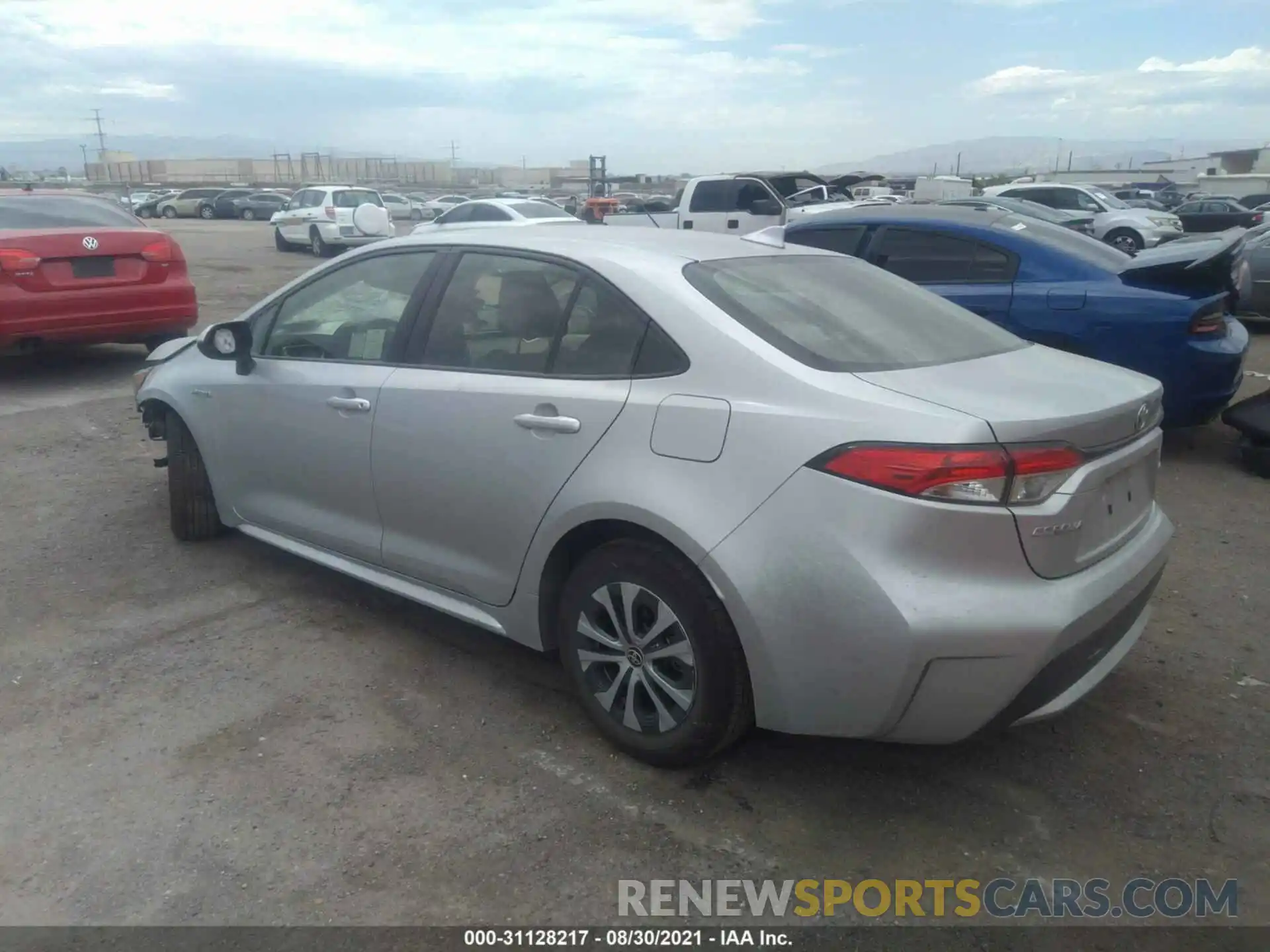 3 Photograph of a damaged car JTDEBRBE8LJ002980 TOYOTA COROLLA 2020