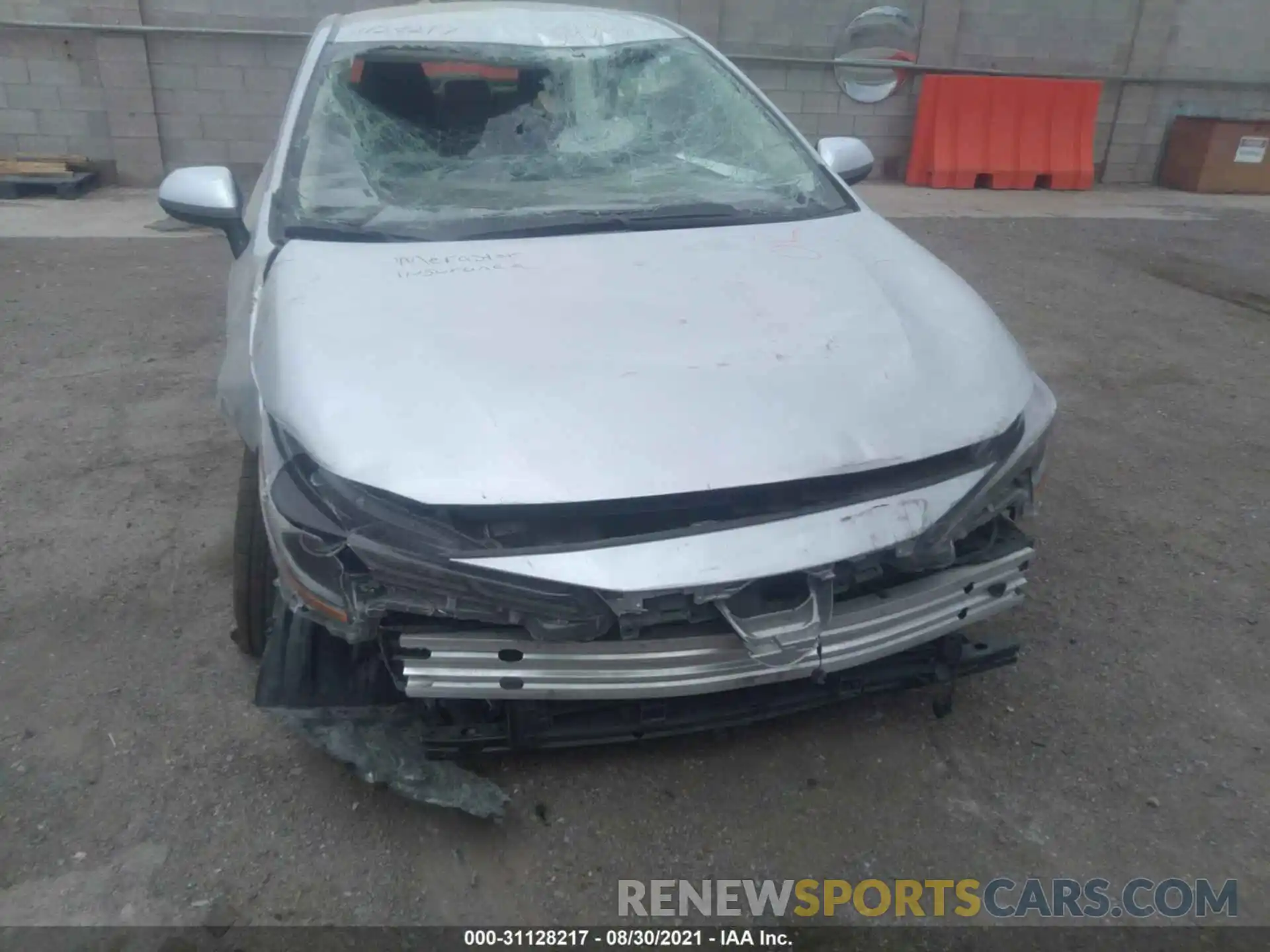 6 Photograph of a damaged car JTDEBRBE8LJ002980 TOYOTA COROLLA 2020