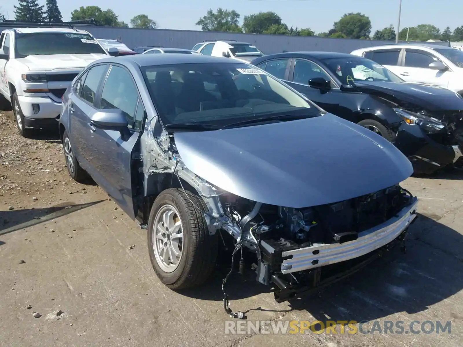 1 Photograph of a damaged car JTDEBRBE8LJ003188 TOYOTA COROLLA 2020