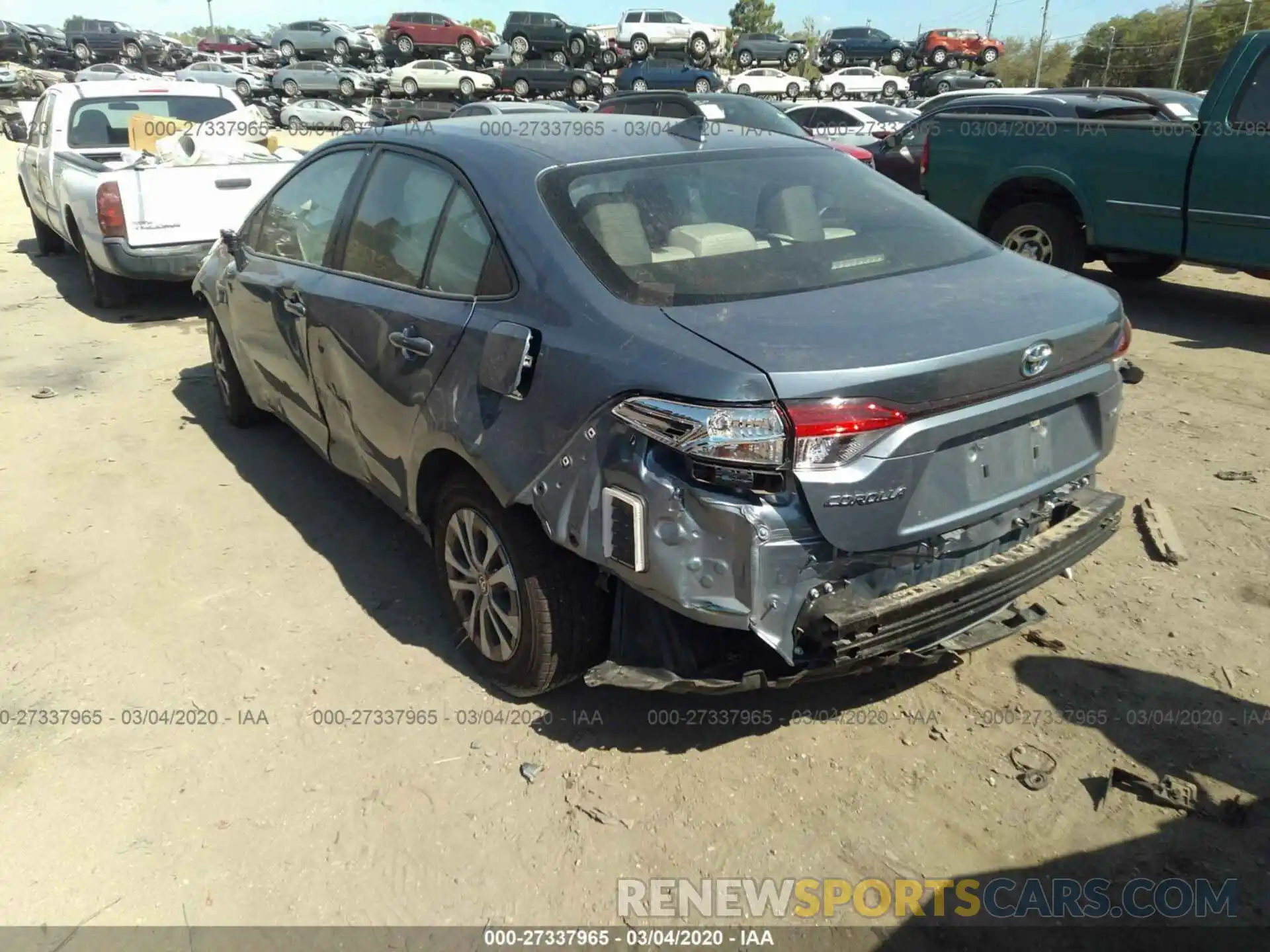 3 Photograph of a damaged car JTDEBRBE8LJ003269 TOYOTA COROLLA 2020