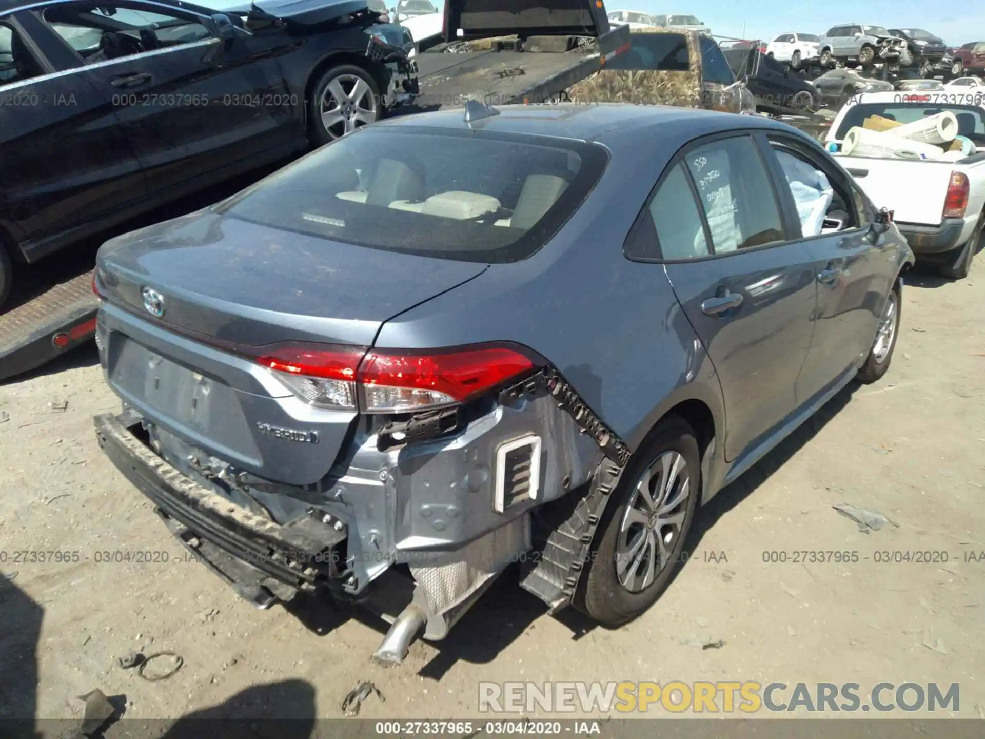 4 Photograph of a damaged car JTDEBRBE8LJ003269 TOYOTA COROLLA 2020