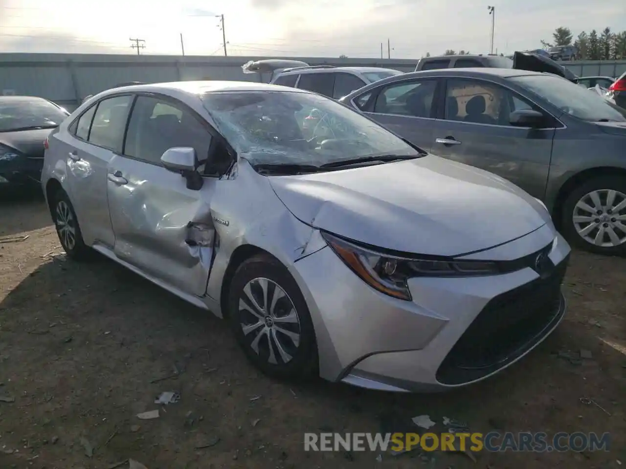 1 Photograph of a damaged car JTDEBRBE8LJ003479 TOYOTA COROLLA 2020