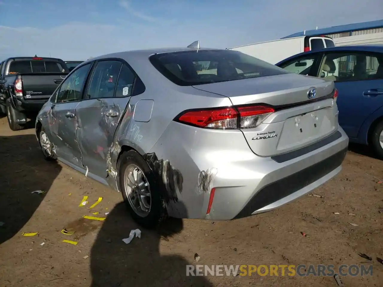 3 Photograph of a damaged car JTDEBRBE8LJ003479 TOYOTA COROLLA 2020