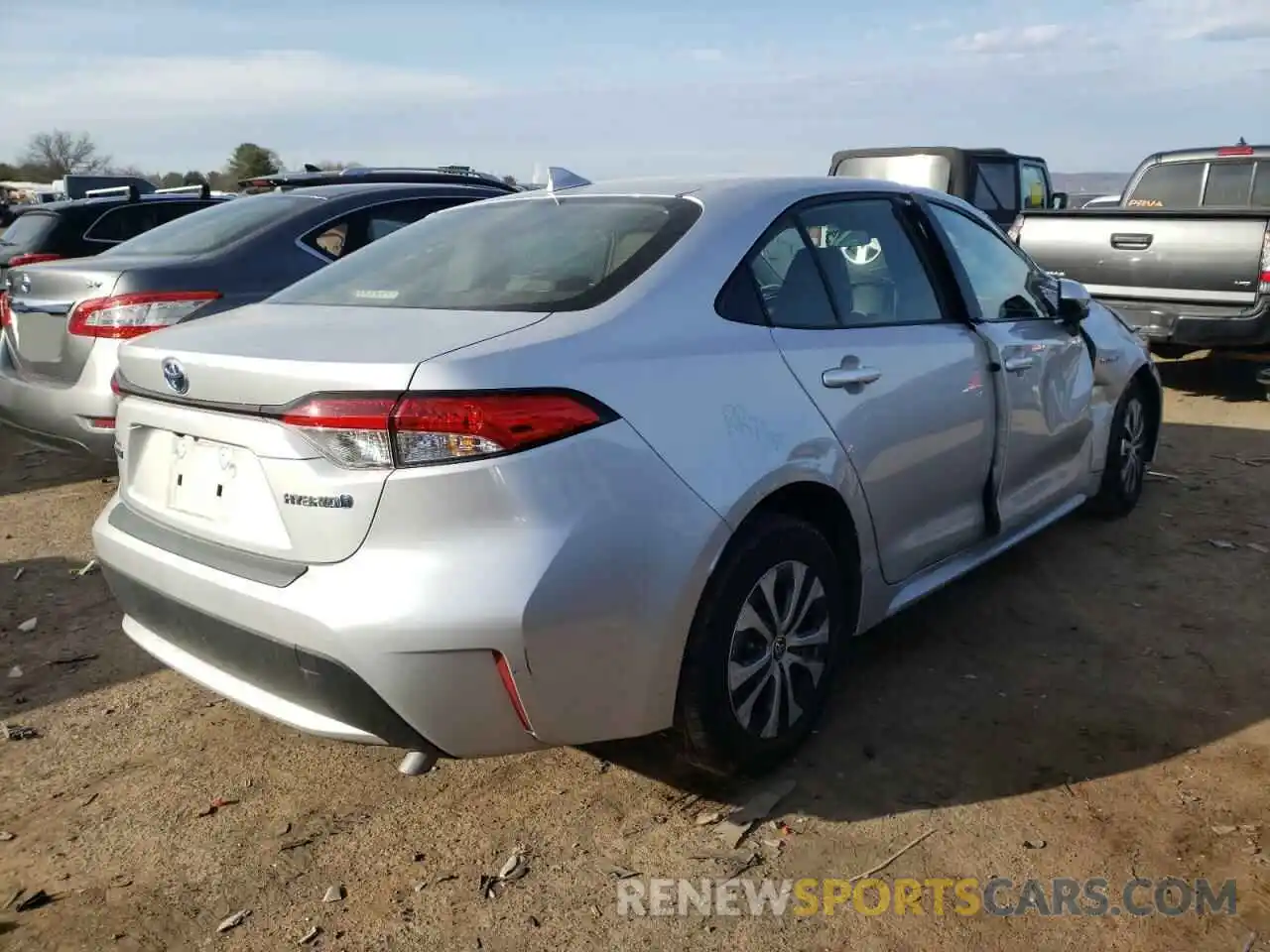 4 Photograph of a damaged car JTDEBRBE8LJ003479 TOYOTA COROLLA 2020