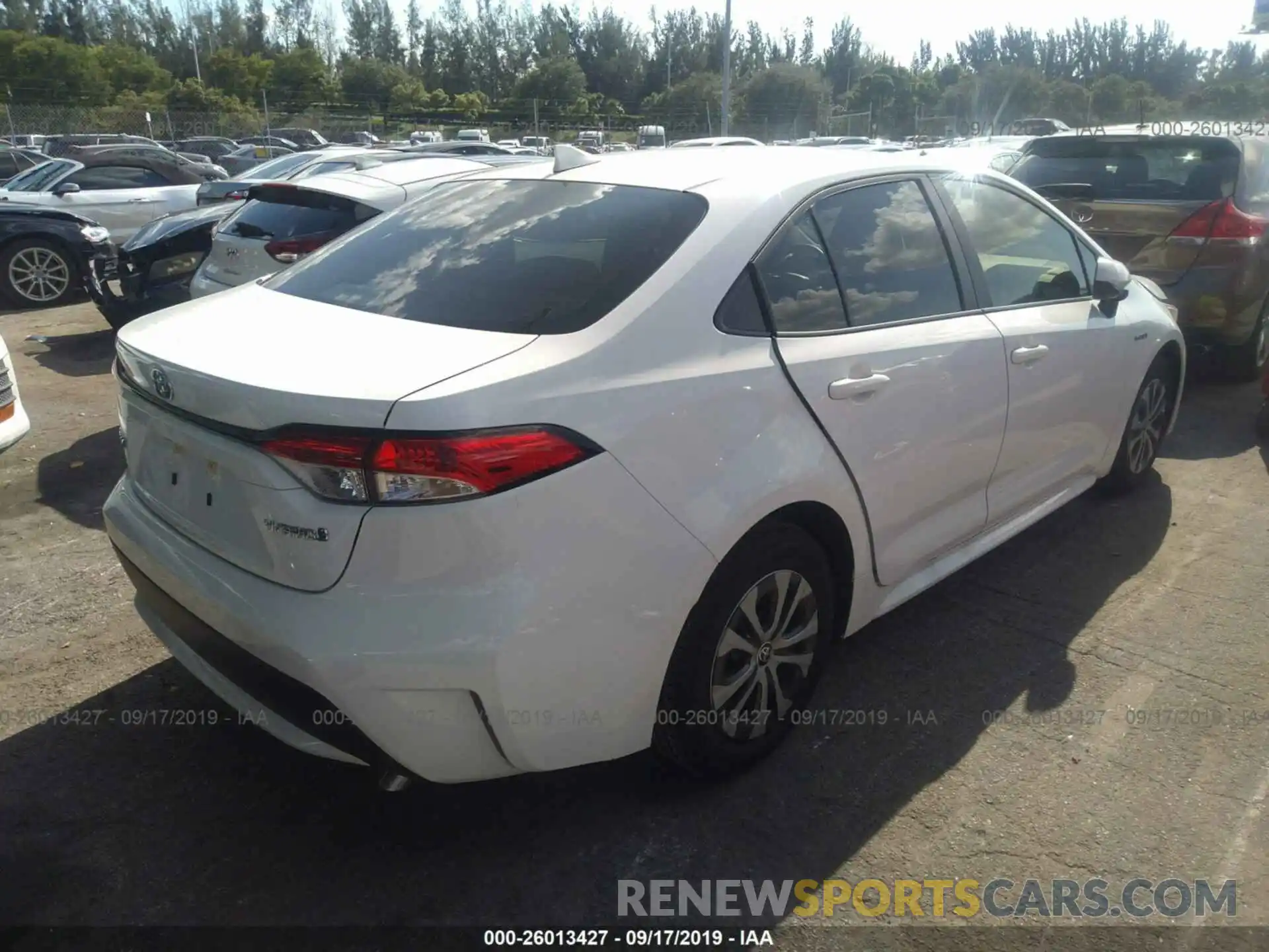 4 Photograph of a damaged car JTDEBRBE8LJ003868 TOYOTA COROLLA 2020