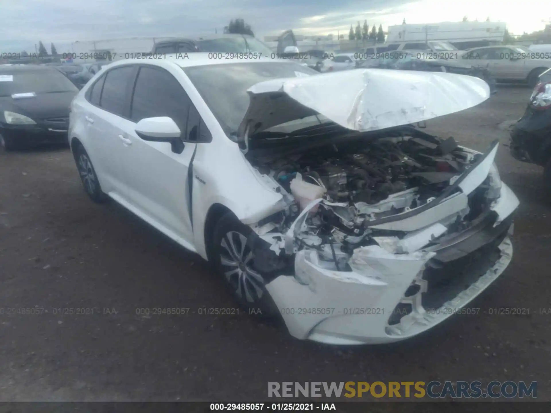 1 Photograph of a damaged car JTDEBRBE8LJ003949 TOYOTA COROLLA 2020