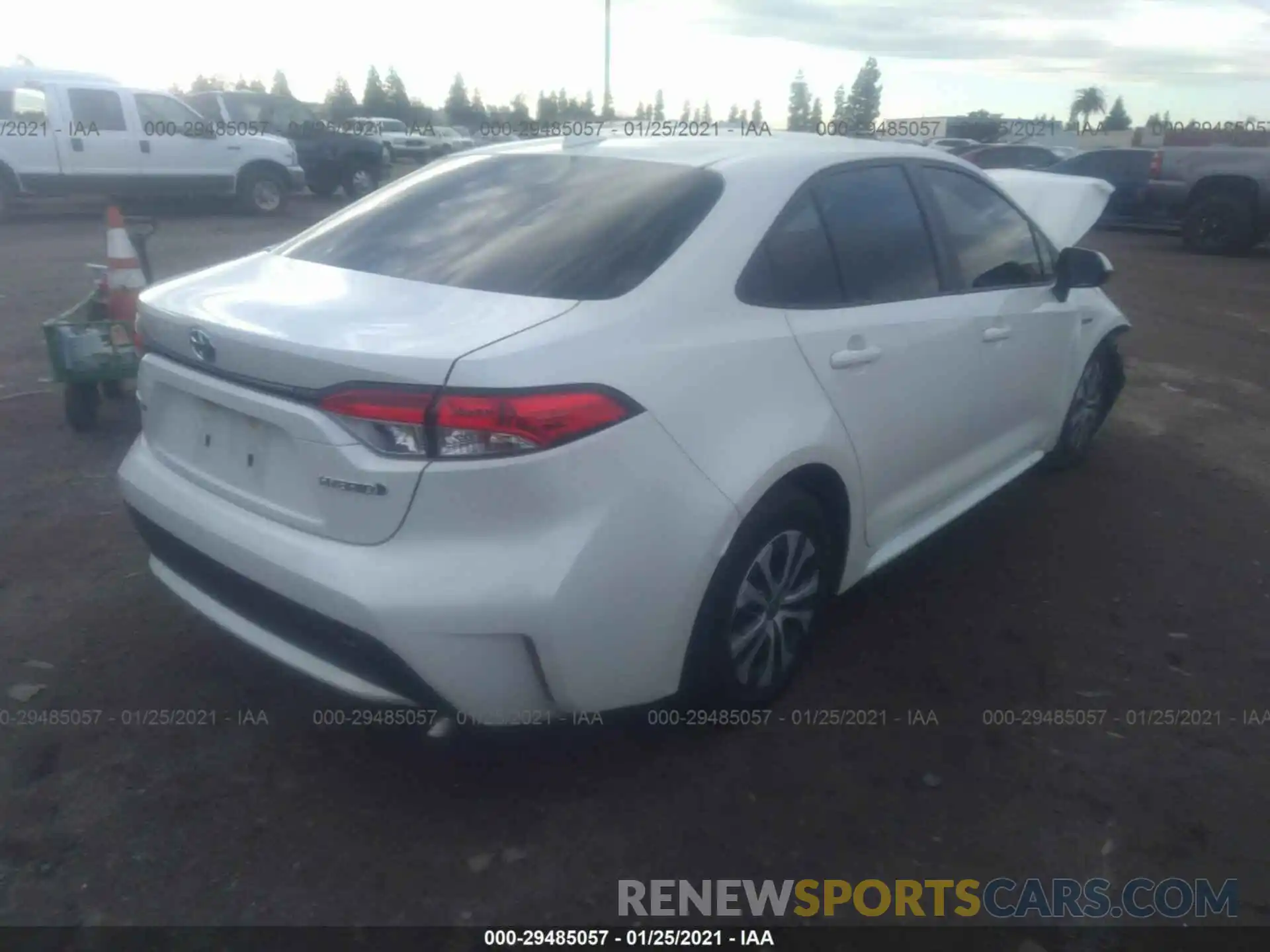 4 Photograph of a damaged car JTDEBRBE8LJ003949 TOYOTA COROLLA 2020