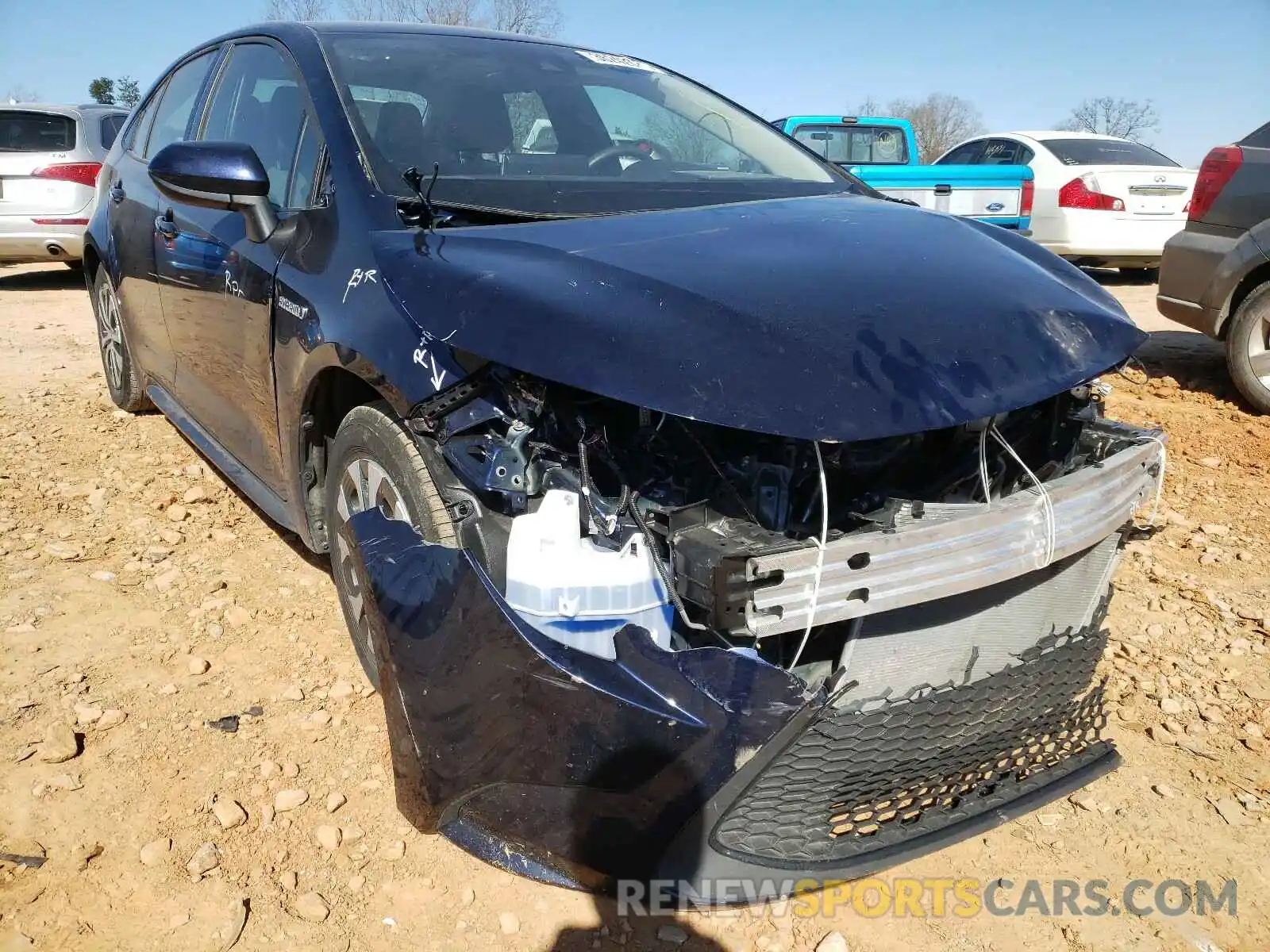 1 Photograph of a damaged car JTDEBRBE8LJ004387 TOYOTA COROLLA 2020