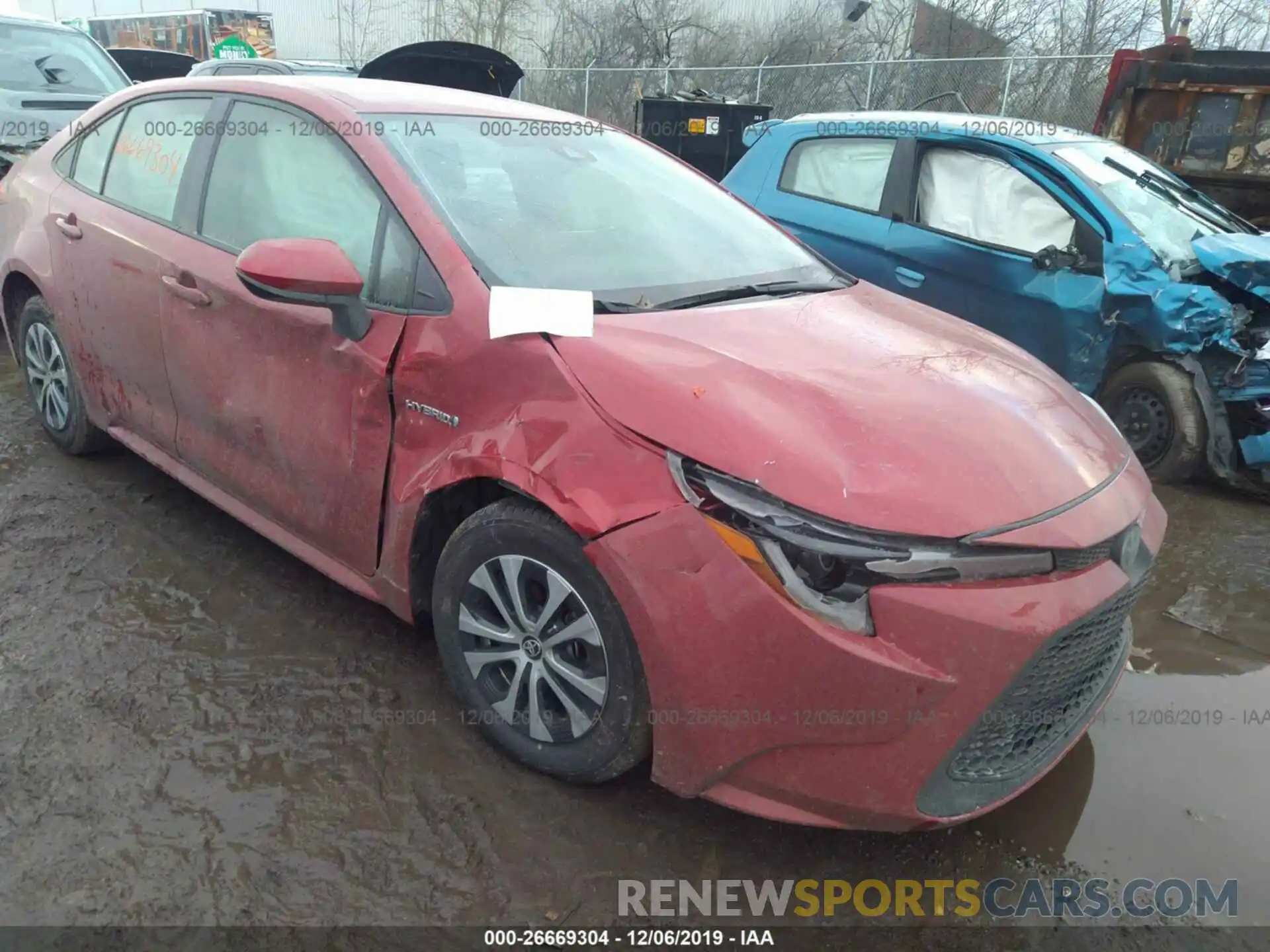 6 Photograph of a damaged car JTDEBRBE8LJ005104 TOYOTA COROLLA 2020