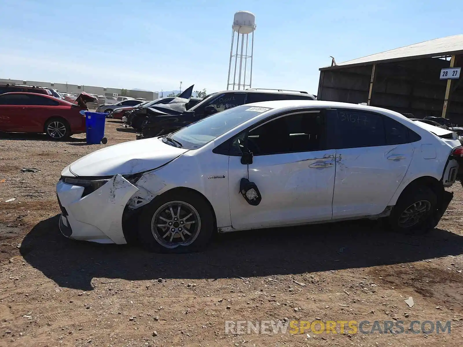 10 Photograph of a damaged car JTDEBRBE8LJ005605 TOYOTA COROLLA 2020