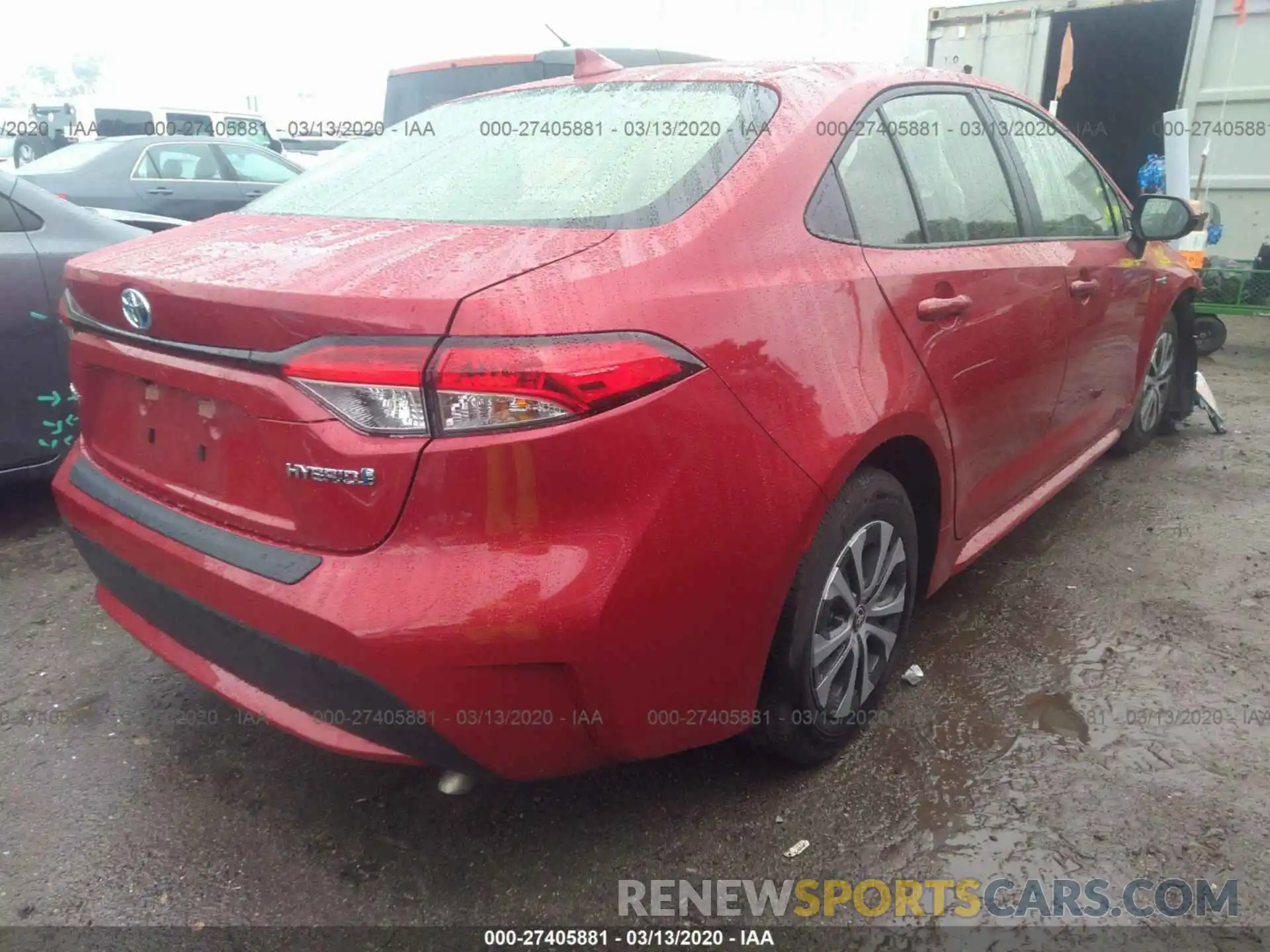 4 Photograph of a damaged car JTDEBRBE8LJ006477 TOYOTA COROLLA 2020