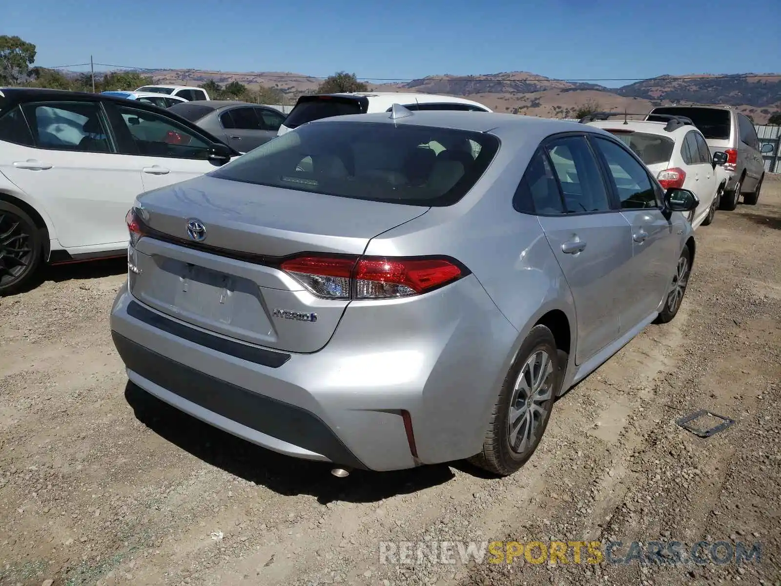 4 Photograph of a damaged car JTDEBRBE8LJ007192 TOYOTA COROLLA 2020