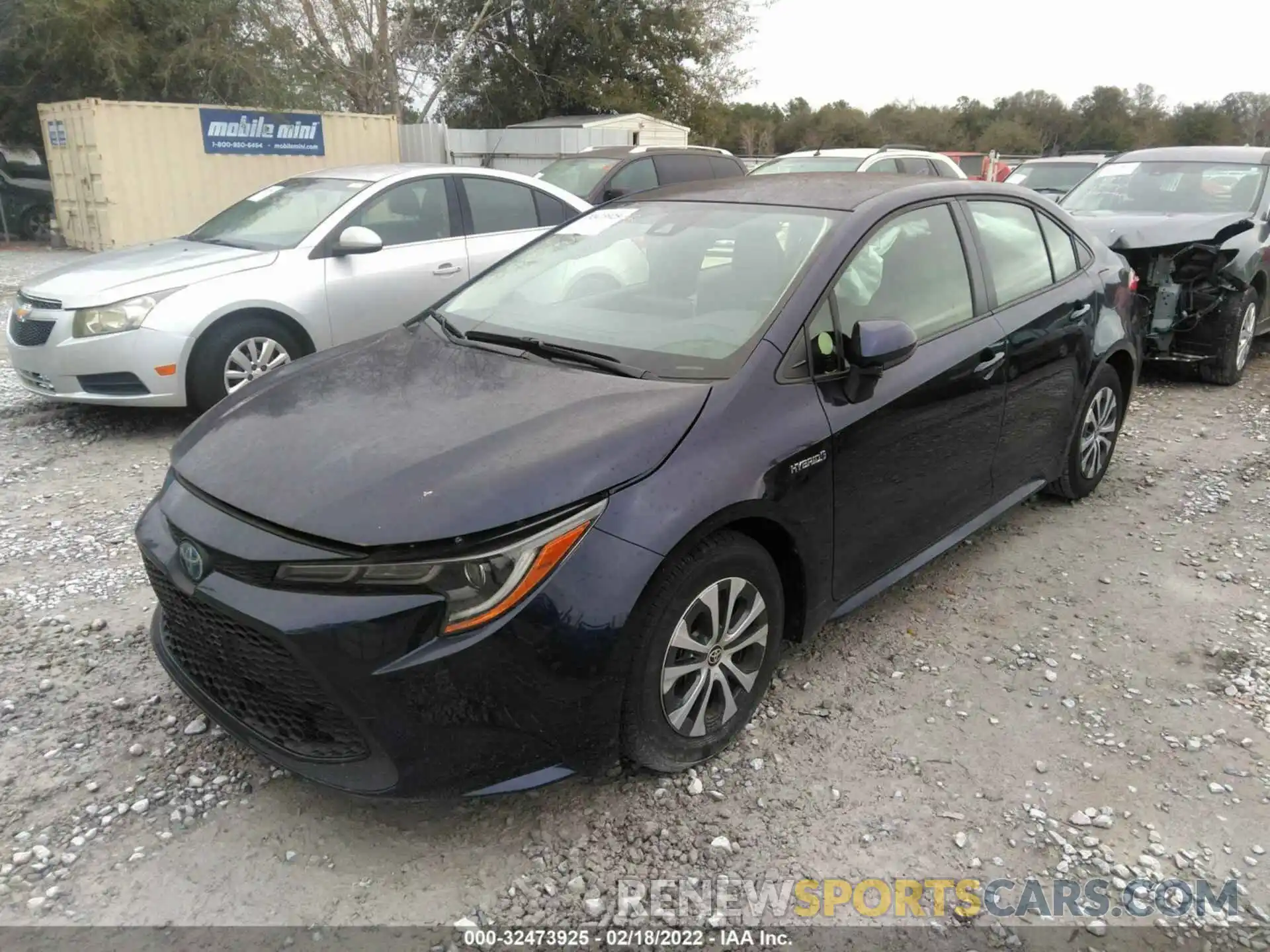 2 Photograph of a damaged car JTDEBRBE8LJ007581 TOYOTA COROLLA 2020