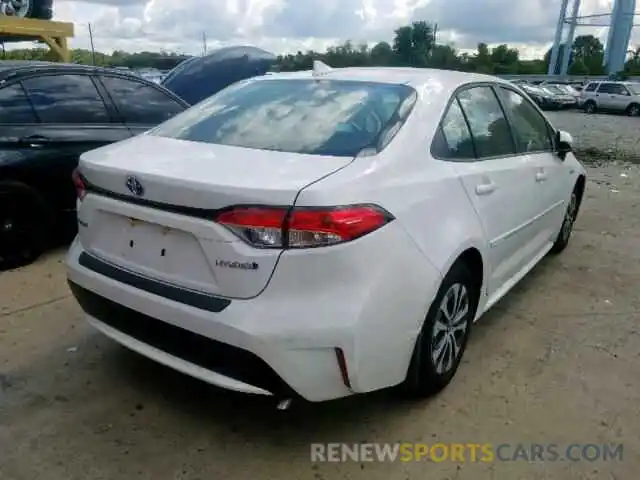 4 Photograph of a damaged car JTDEBRBE8LJ007807 TOYOTA COROLLA 2020