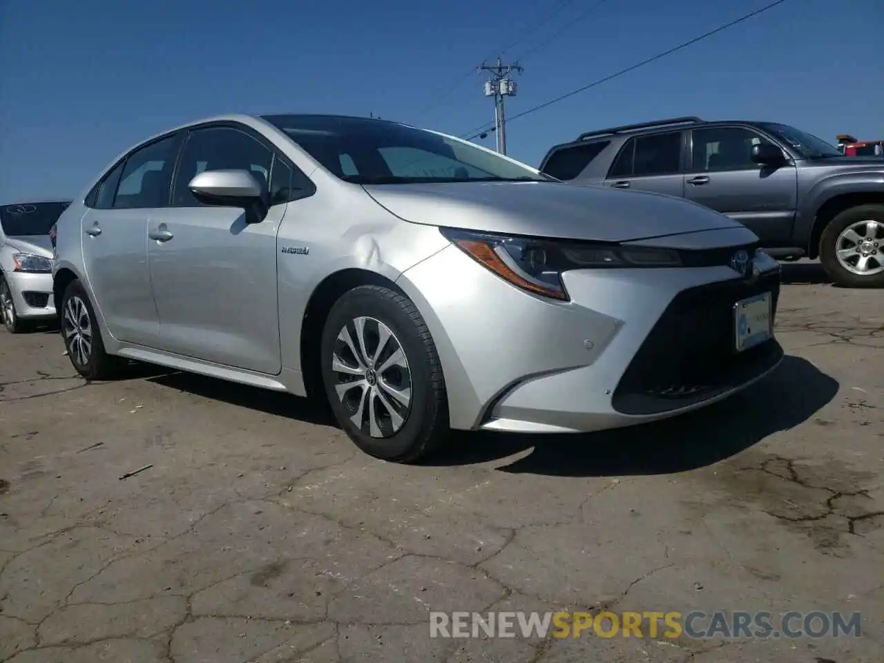 1 Photograph of a damaged car JTDEBRBE8LJ007855 TOYOTA COROLLA 2020