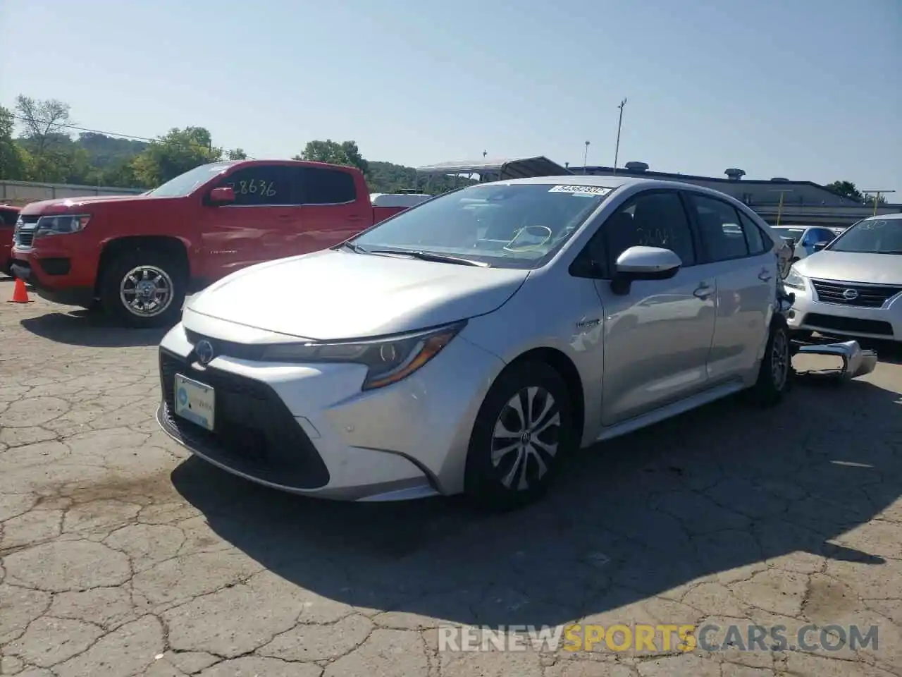 2 Photograph of a damaged car JTDEBRBE8LJ007855 TOYOTA COROLLA 2020