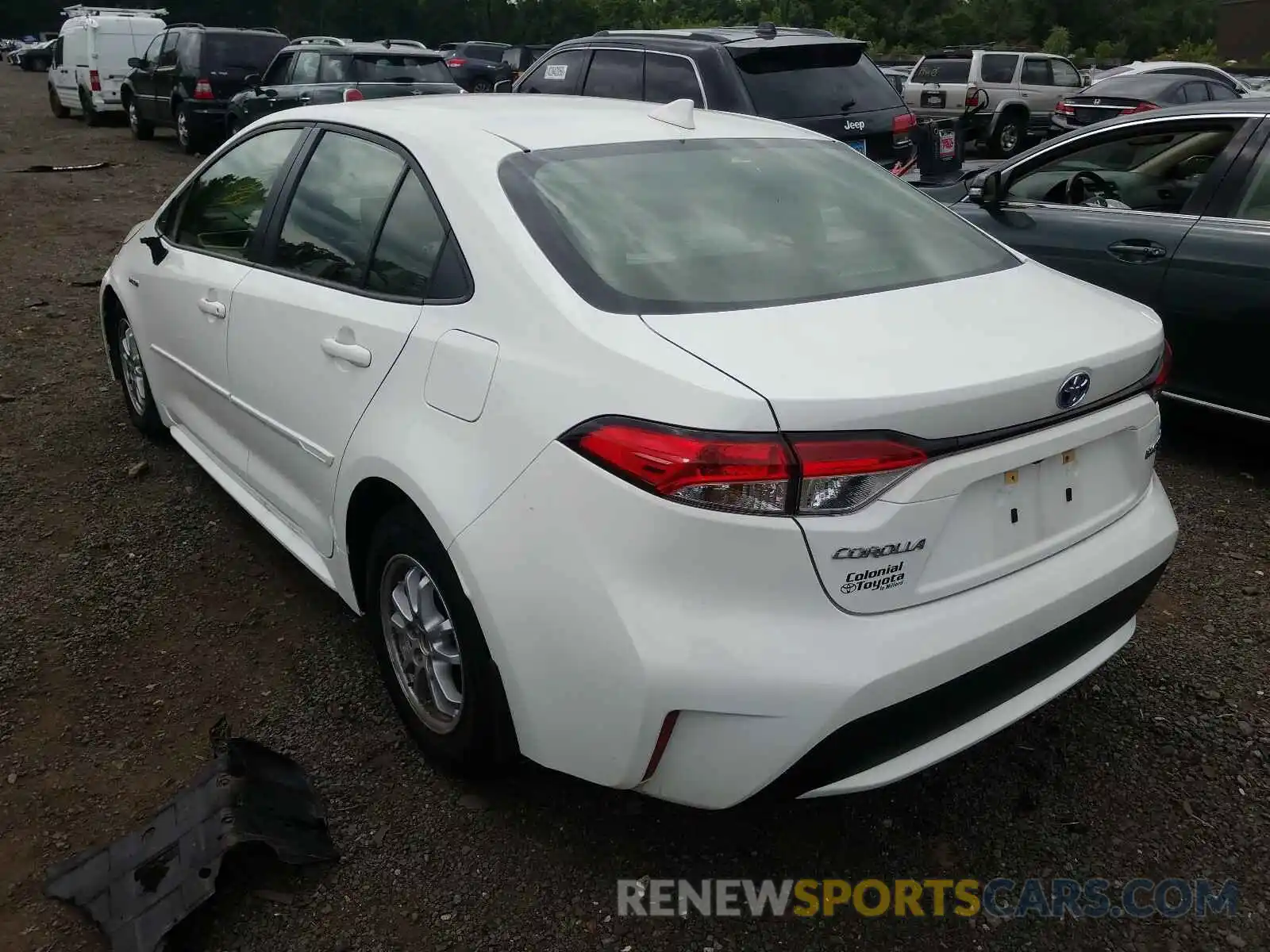 3 Photograph of a damaged car JTDEBRBE8LJ007967 TOYOTA COROLLA 2020