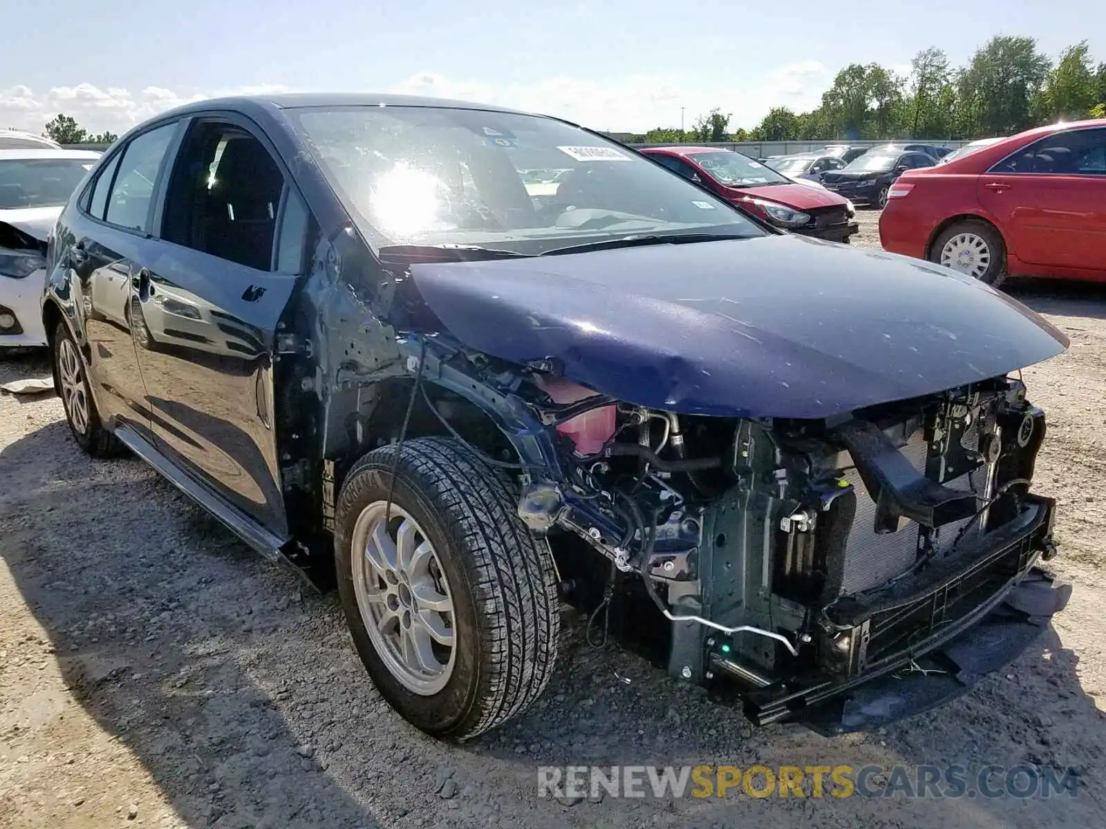 1 Photograph of a damaged car JTDEBRBE8LJ008245 TOYOTA COROLLA 2020