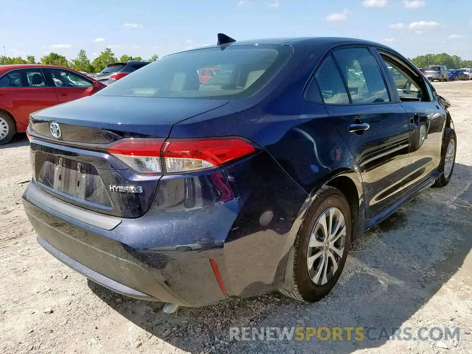 4 Photograph of a damaged car JTDEBRBE8LJ008245 TOYOTA COROLLA 2020