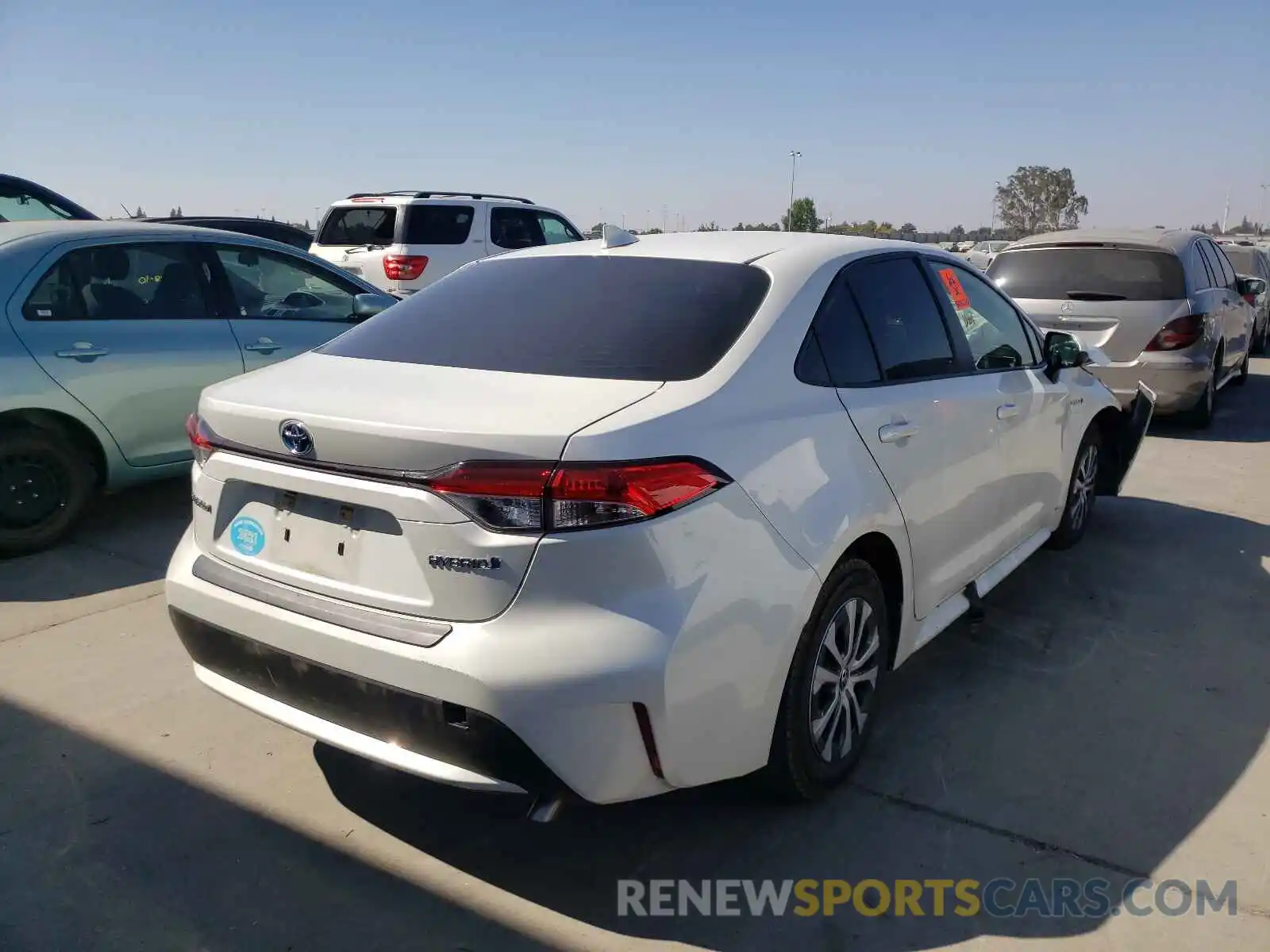 4 Photograph of a damaged car JTDEBRBE8LJ008309 TOYOTA COROLLA 2020