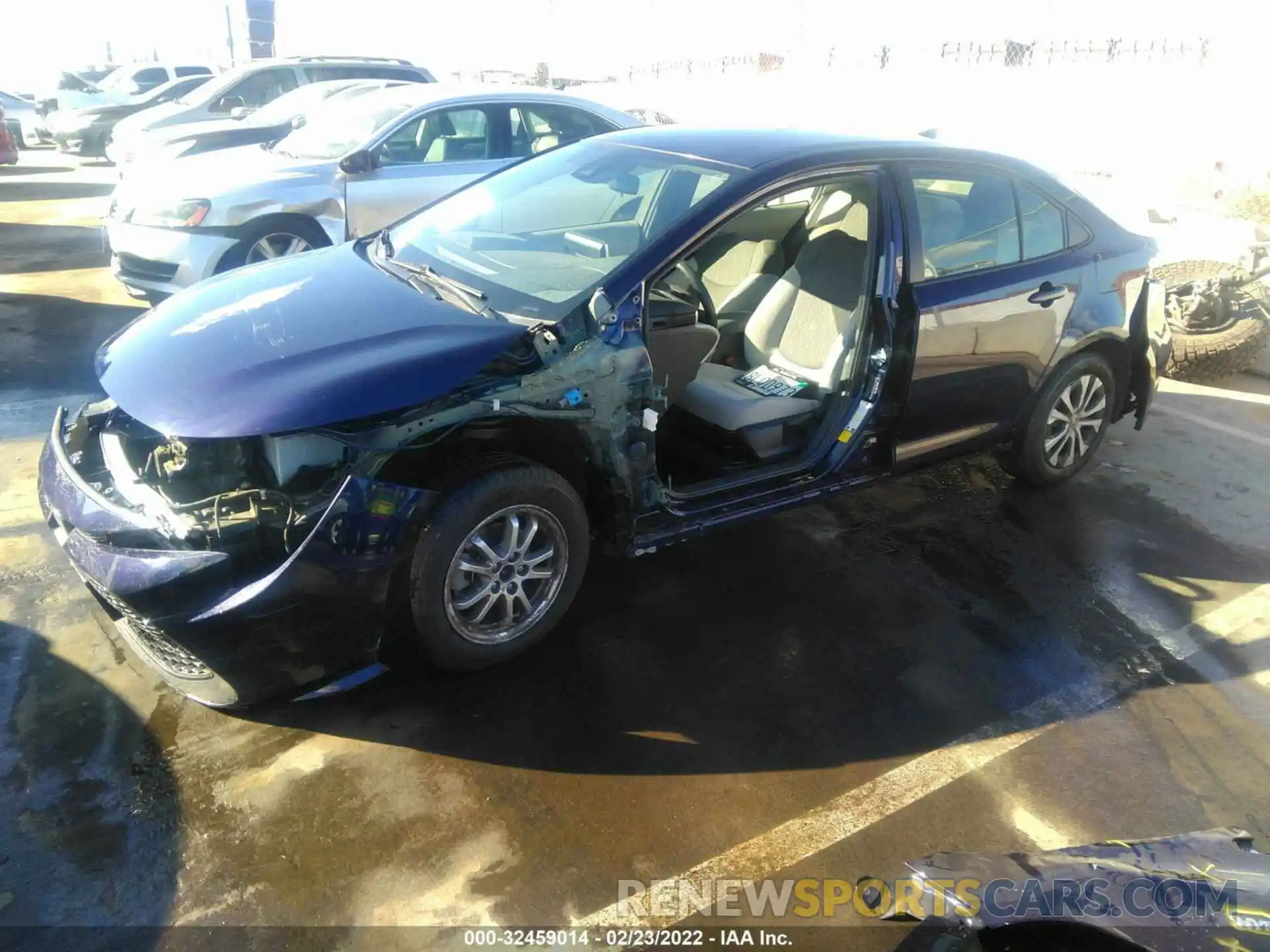 2 Photograph of a damaged car JTDEBRBE8LJ008827 TOYOTA COROLLA 2020