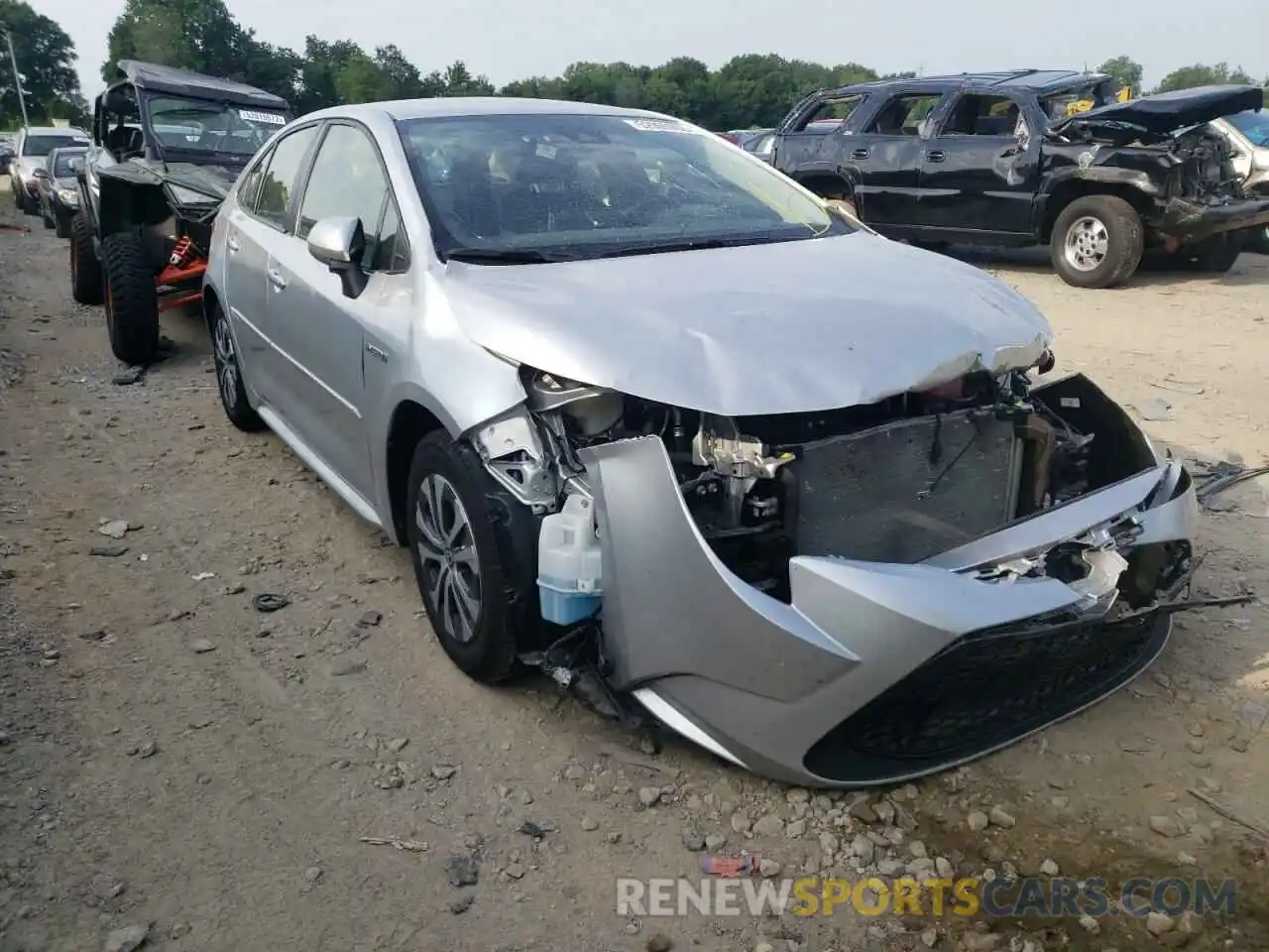 1 Photograph of a damaged car JTDEBRBE8LJ010089 TOYOTA COROLLA 2020