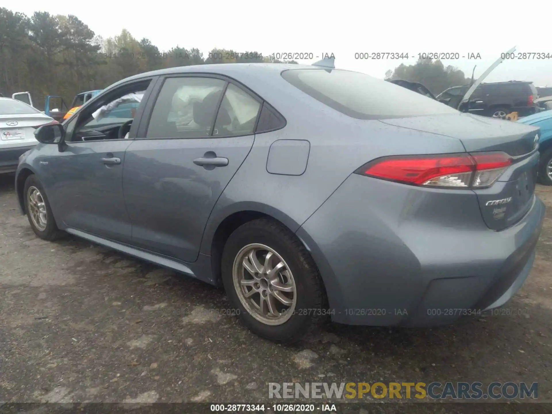 3 Photograph of a damaged car JTDEBRBE8LJ010173 TOYOTA COROLLA 2020