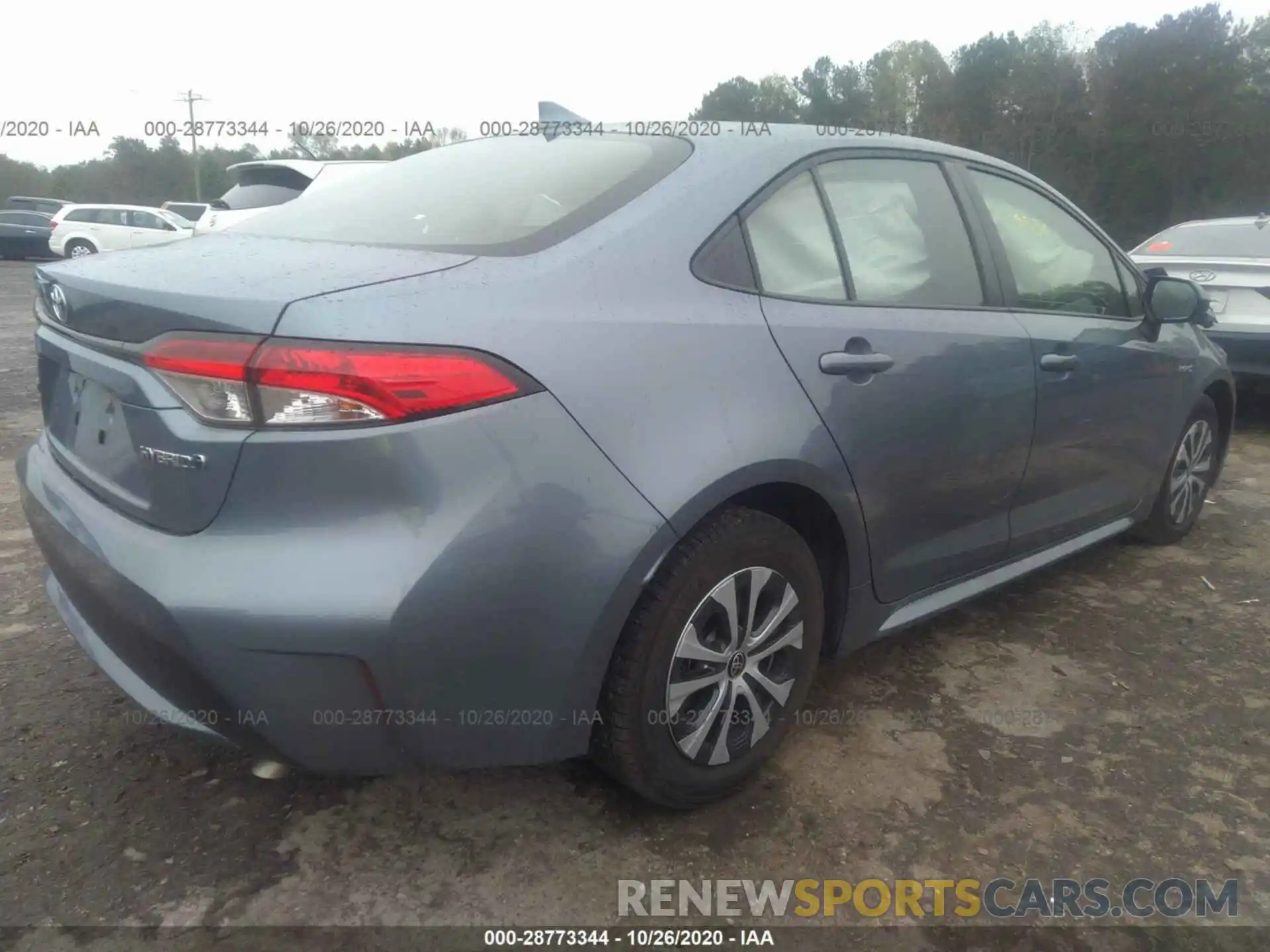 4 Photograph of a damaged car JTDEBRBE8LJ010173 TOYOTA COROLLA 2020