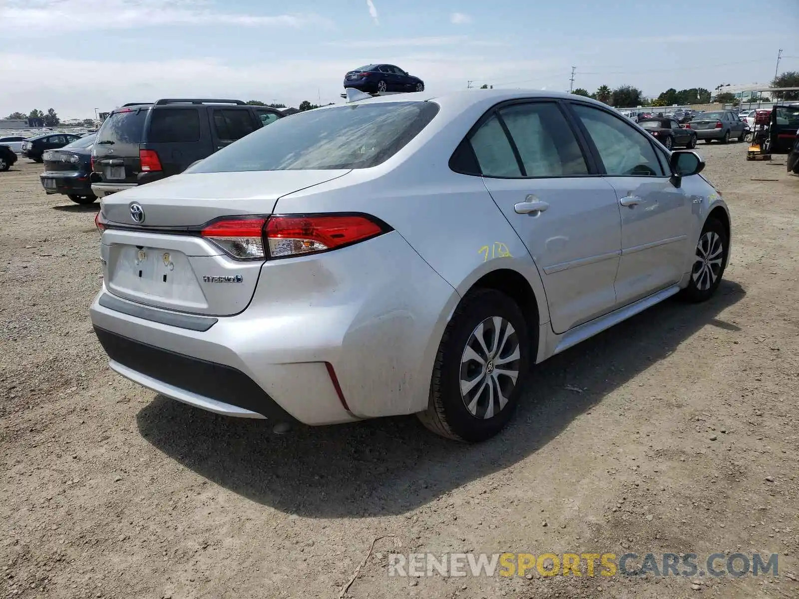 4 Photograph of a damaged car JTDEBRBE8LJ010884 TOYOTA COROLLA 2020