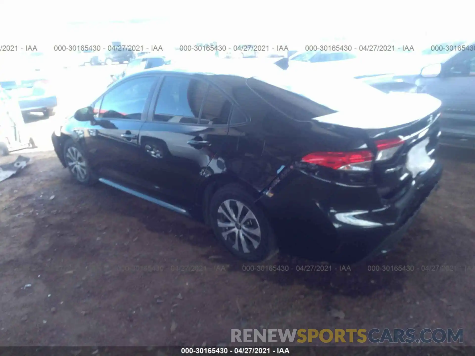 3 Photograph of a damaged car JTDEBRBE8LJ011520 TOYOTA COROLLA 2020