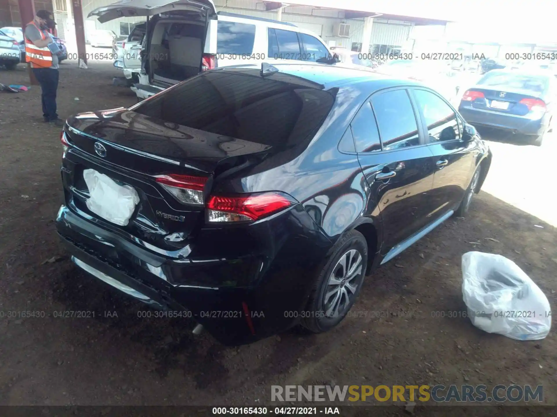 4 Photograph of a damaged car JTDEBRBE8LJ011520 TOYOTA COROLLA 2020