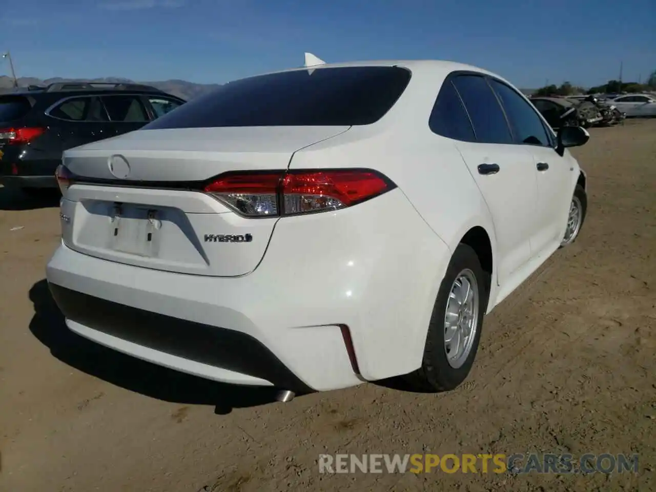 4 Photograph of a damaged car JTDEBRBE8LJ011615 TOYOTA COROLLA 2020