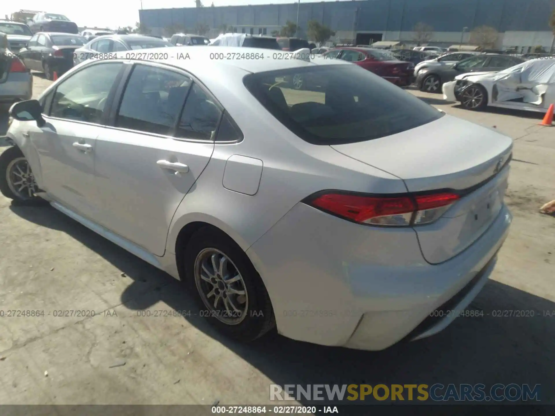 3 Photograph of a damaged car JTDEBRBE8LJ012795 TOYOTA COROLLA 2020