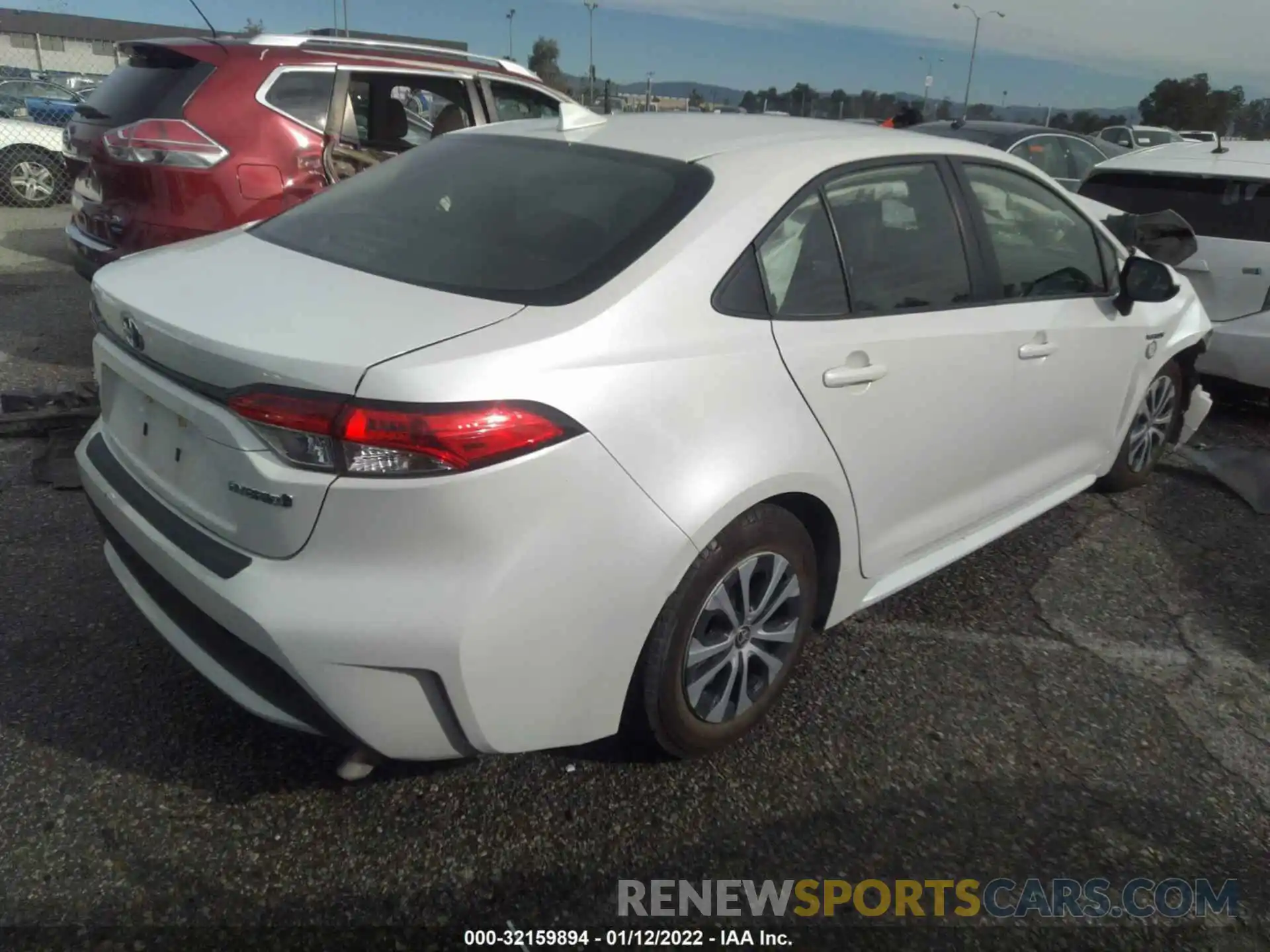 4 Photograph of a damaged car JTDEBRBE8LJ013185 TOYOTA COROLLA 2020