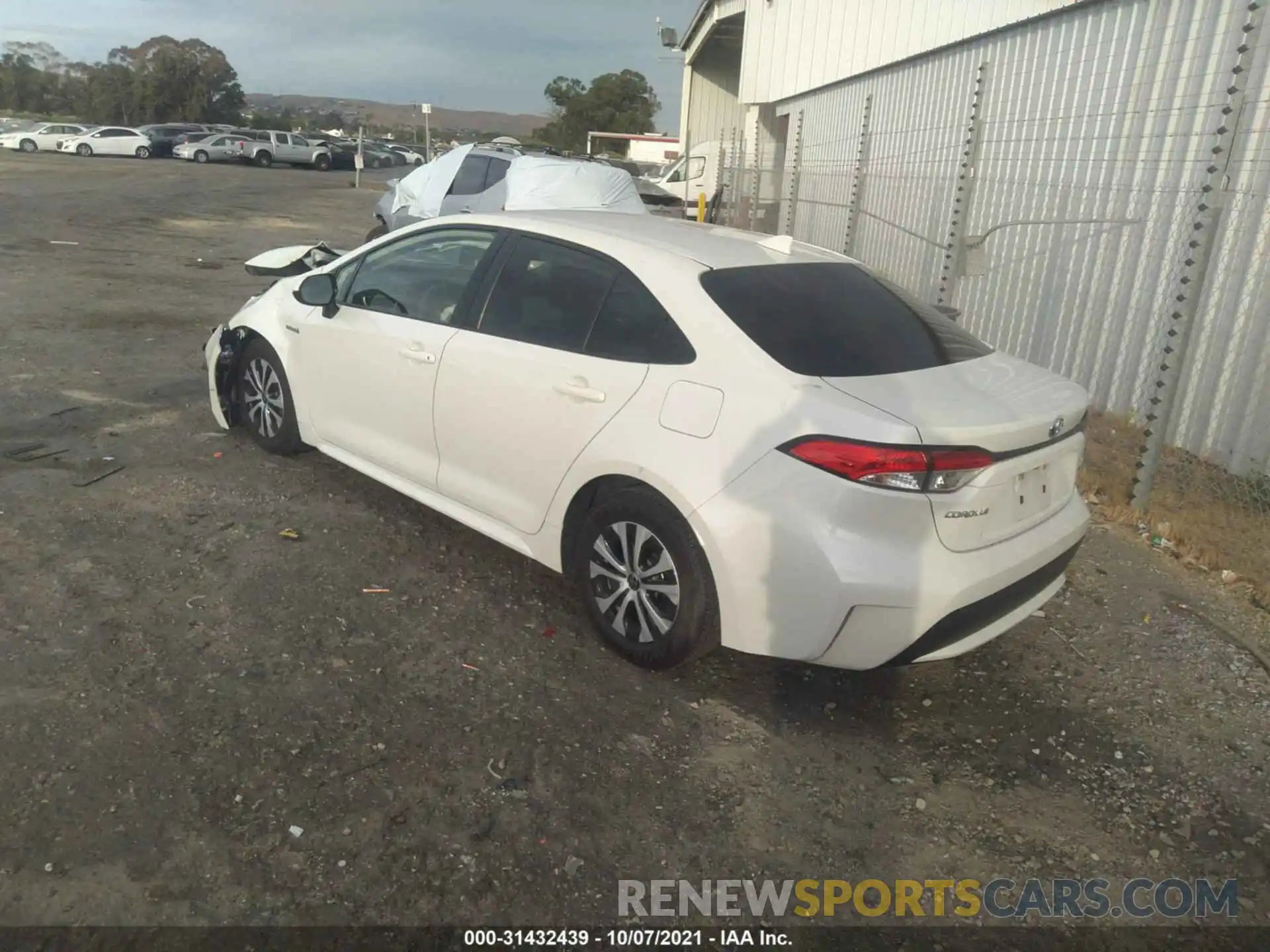 3 Photograph of a damaged car JTDEBRBE8LJ013400 TOYOTA COROLLA 2020