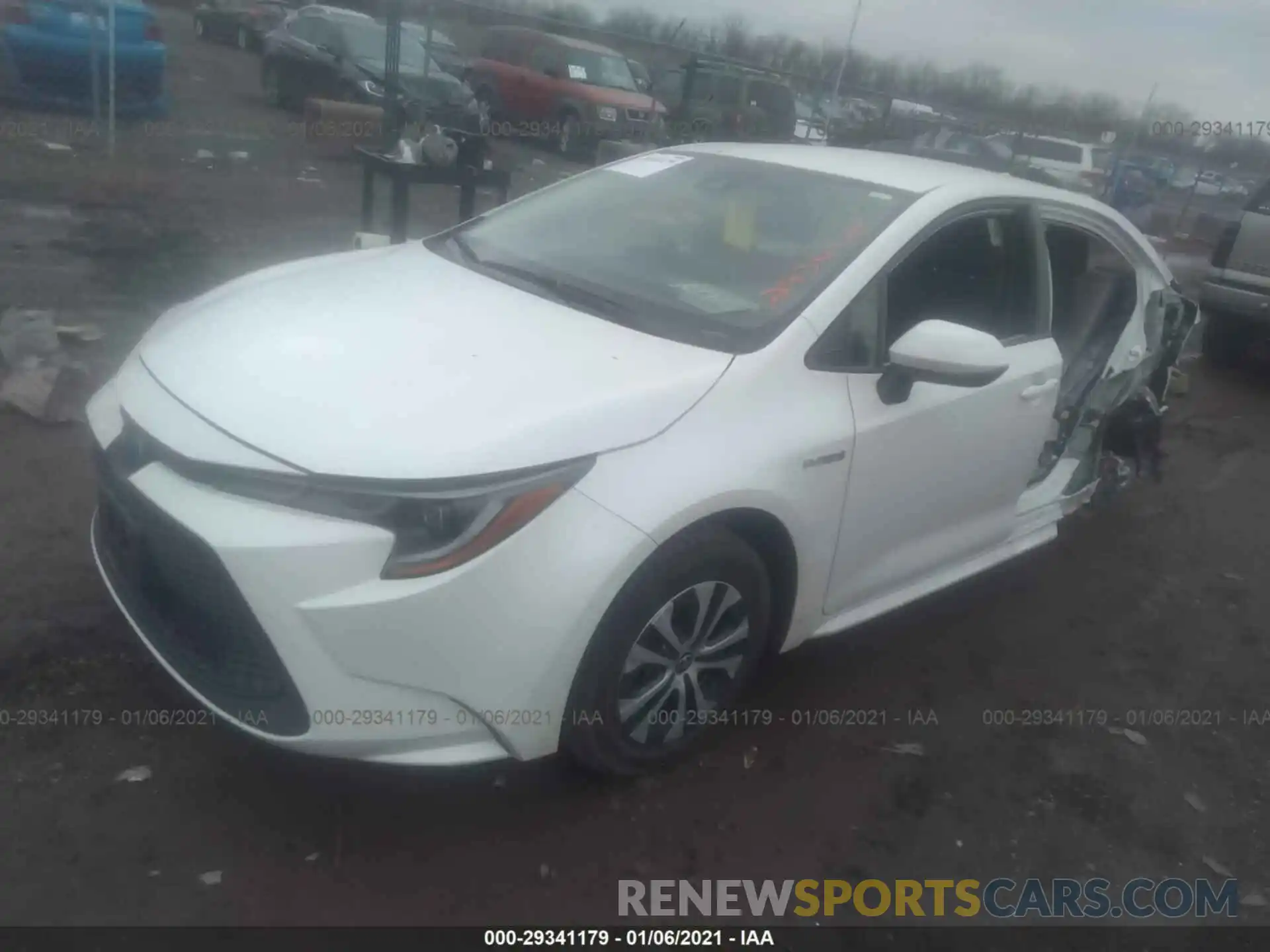 2 Photograph of a damaged car JTDEBRBE8LJ013719 TOYOTA COROLLA 2020