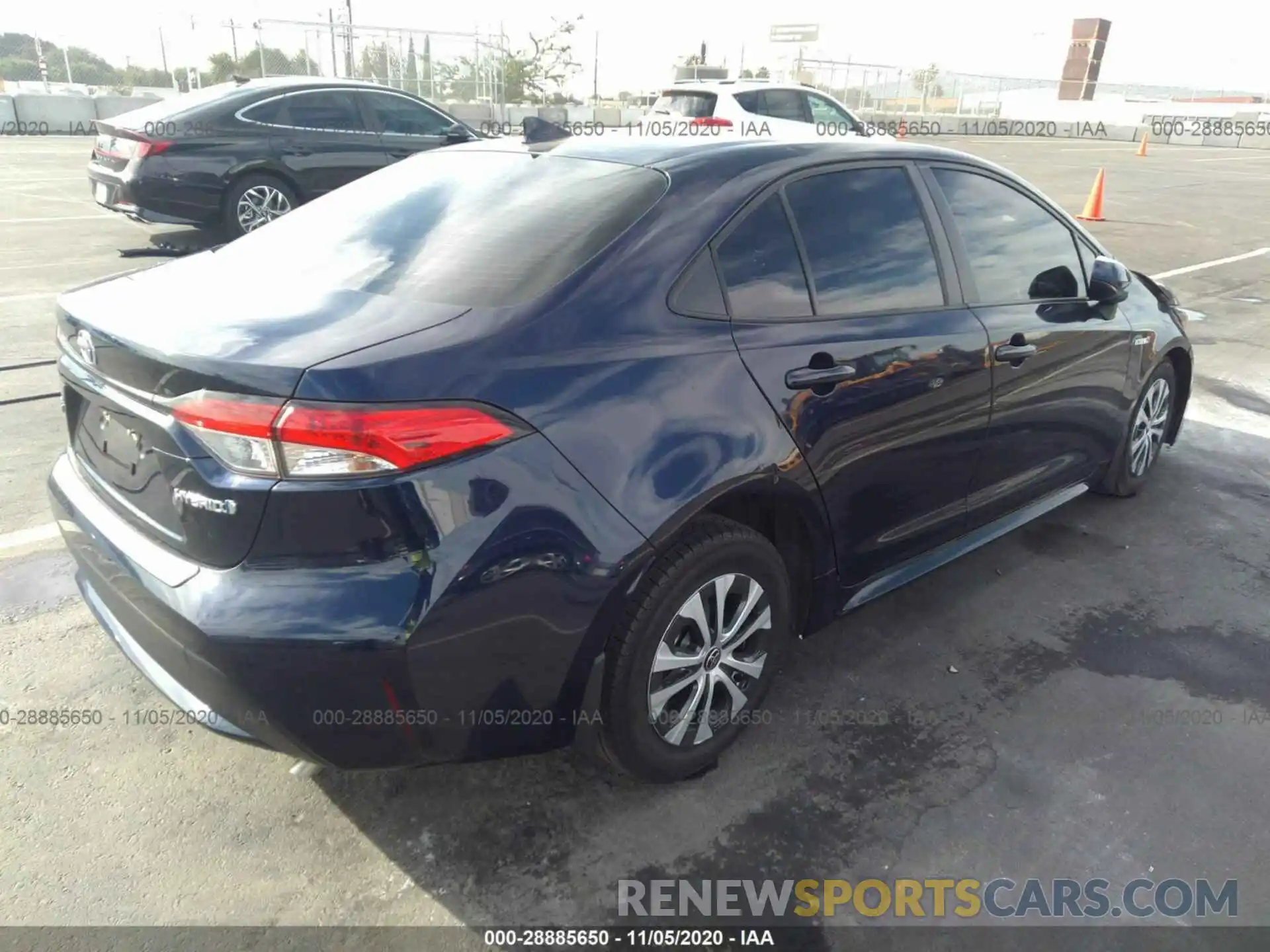 4 Photograph of a damaged car JTDEBRBE8LJ016006 TOYOTA COROLLA 2020