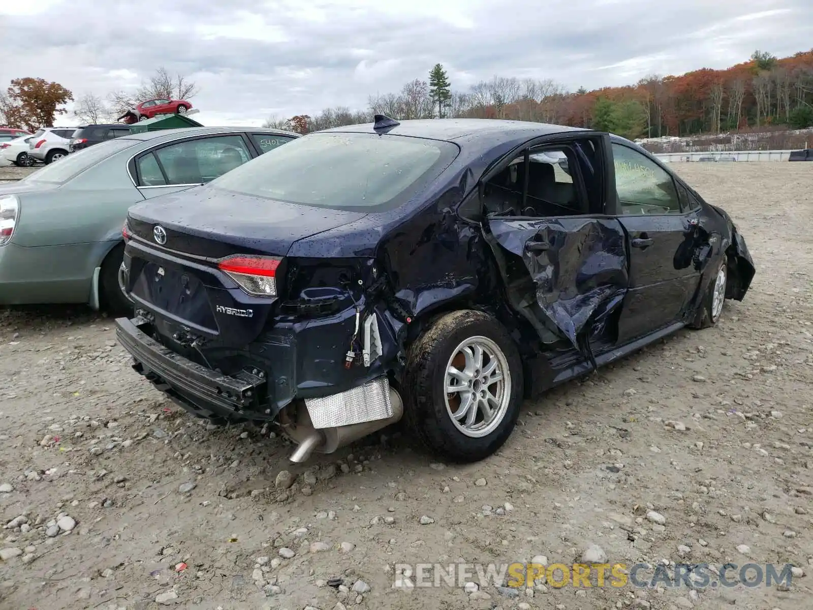 4 Photograph of a damaged car JTDEBRBE8LJ016569 TOYOTA COROLLA 2020