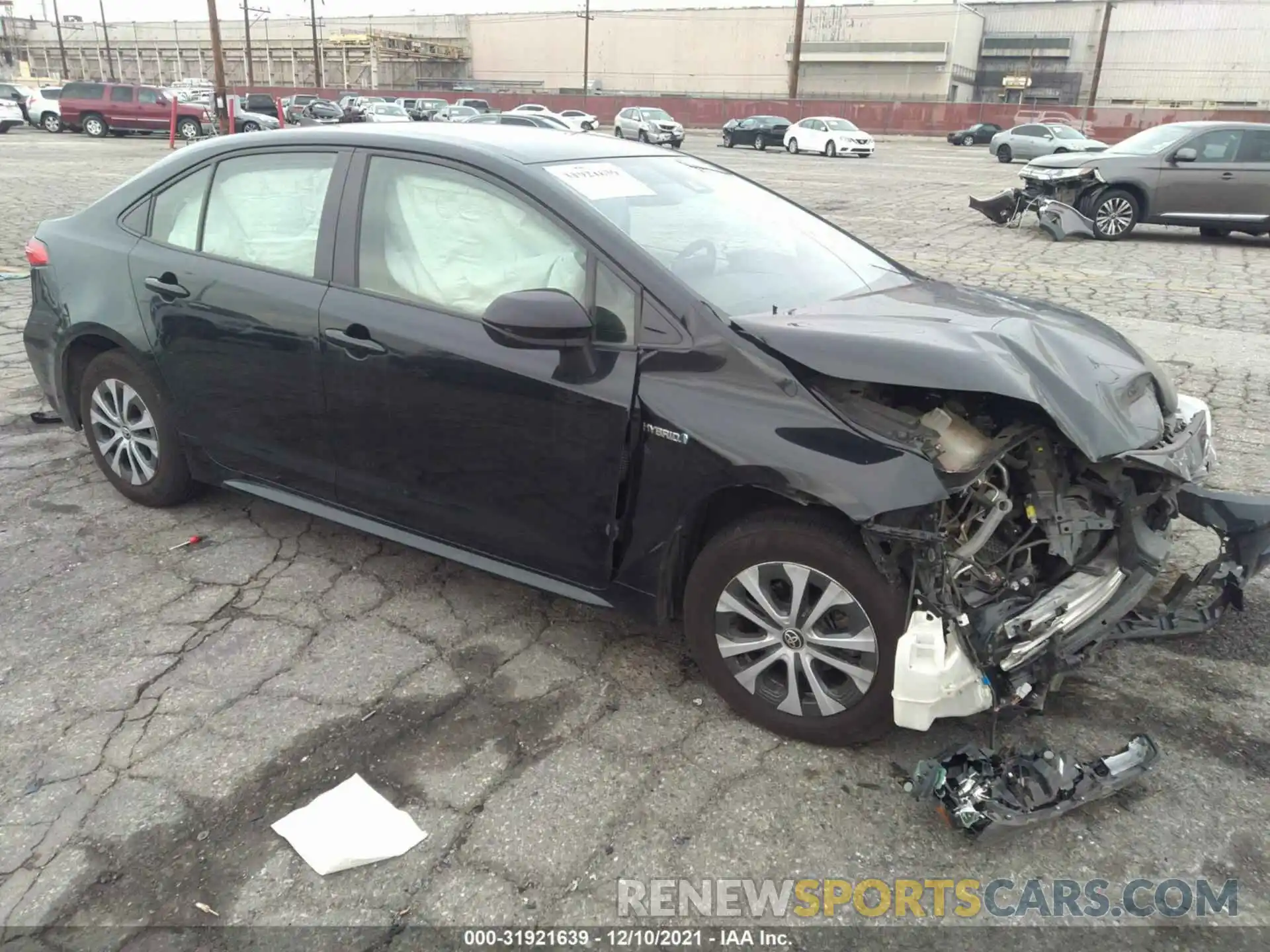 1 Photograph of a damaged car JTDEBRBE8LJ016877 TOYOTA COROLLA 2020